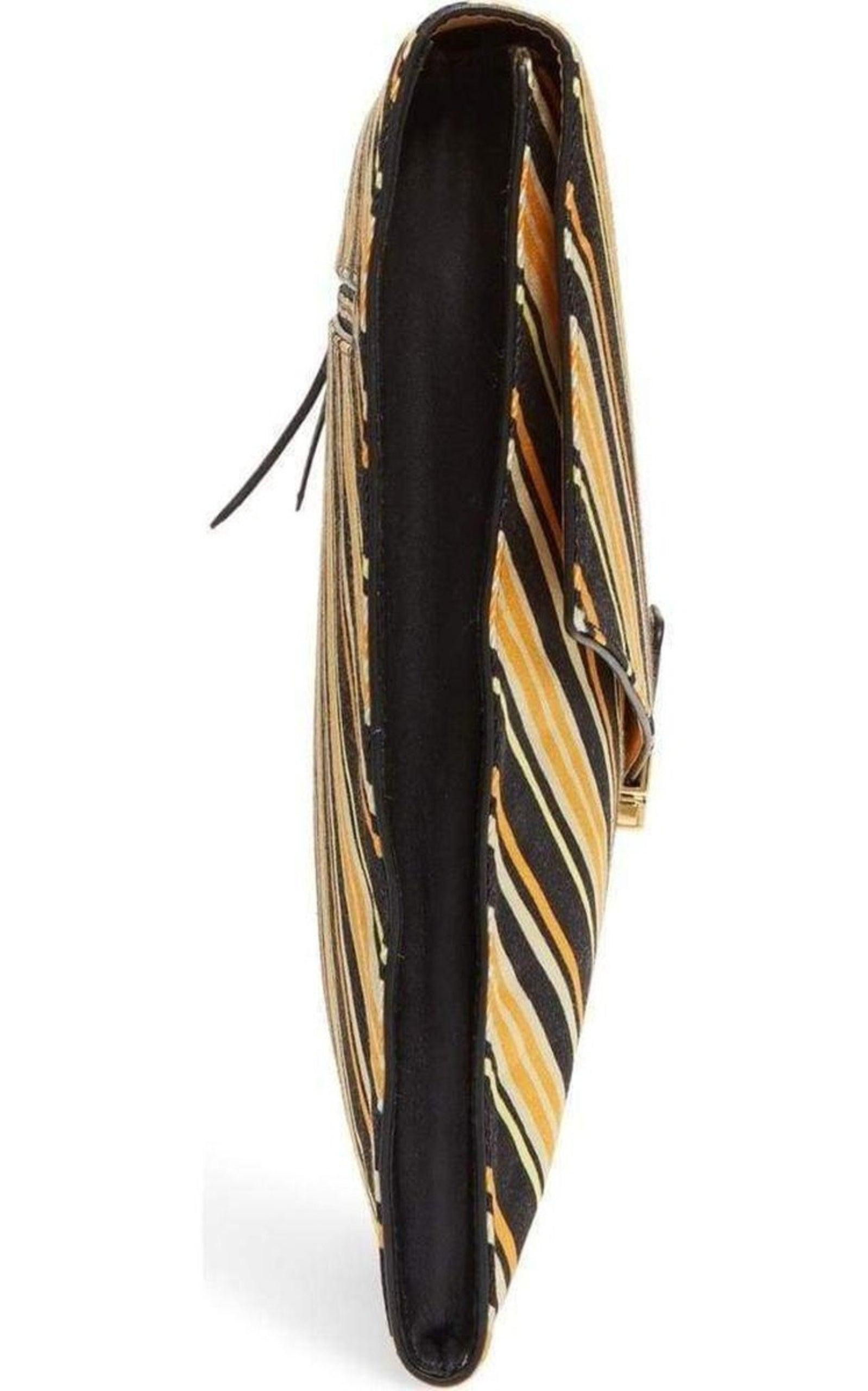 Stripe Large Envelope Clutch - 6