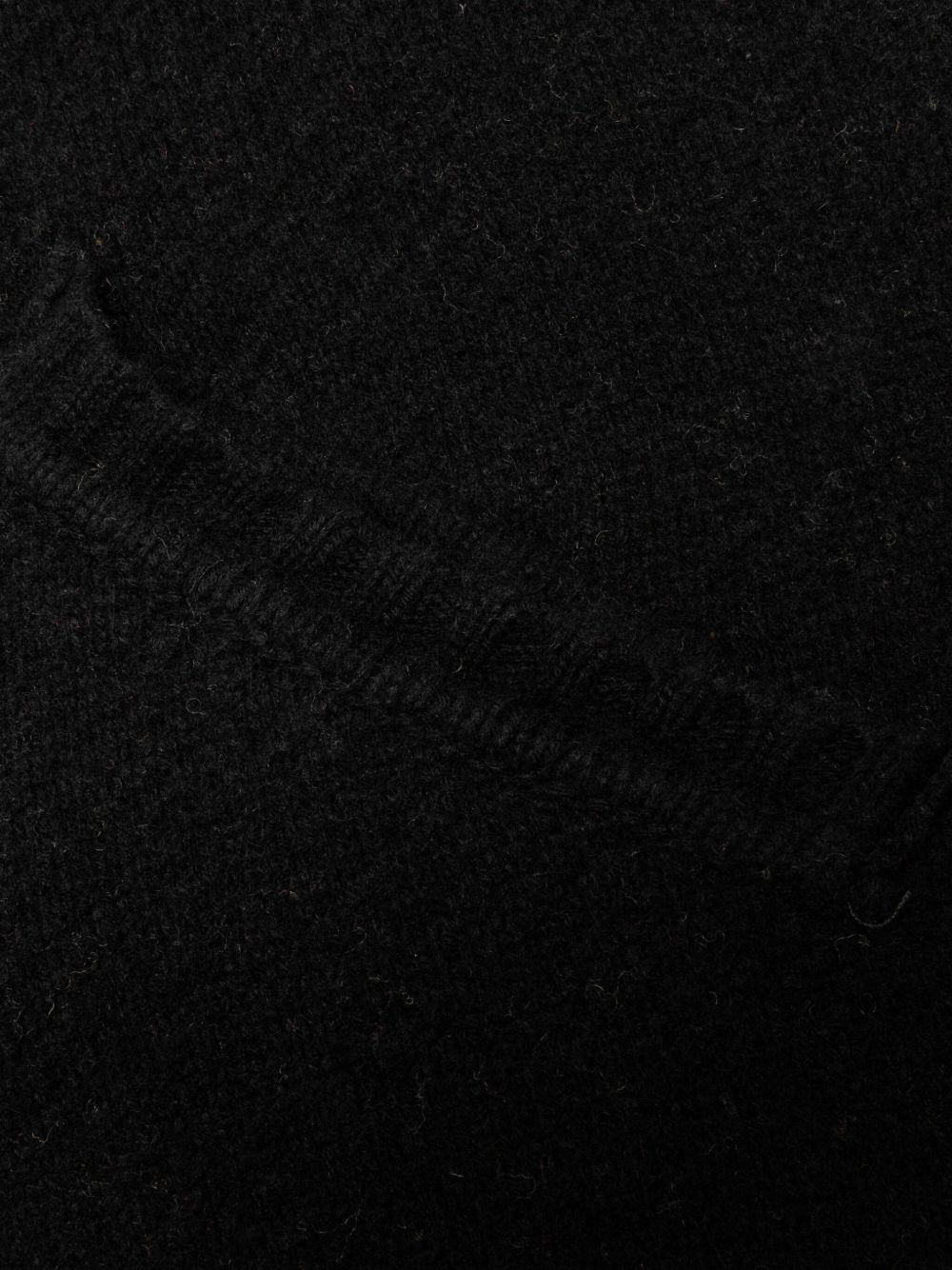 back-logo knit cardigan - 3