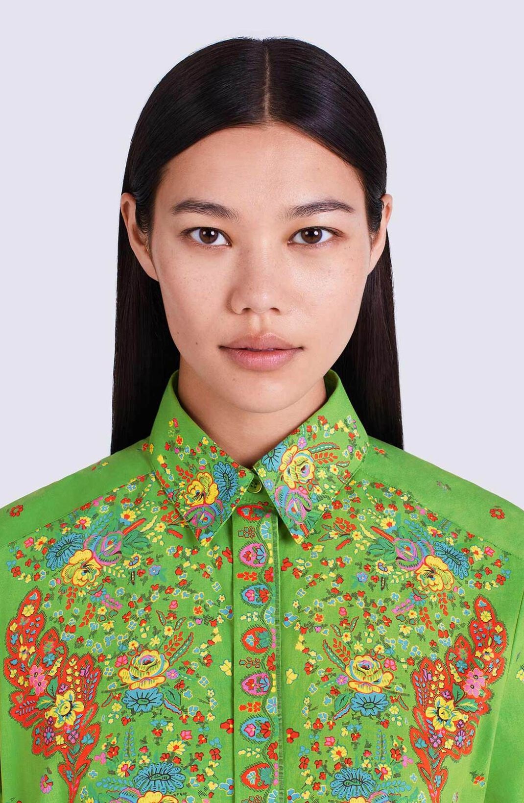 'Paisley Flower' shirt dress - 6