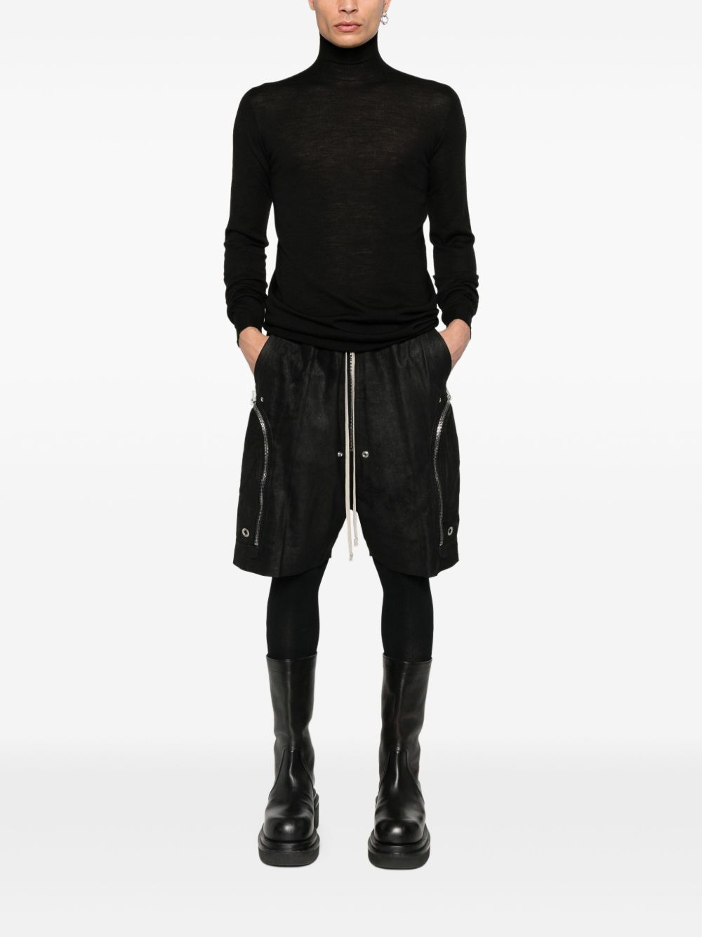 high-neck wool sweater - 2