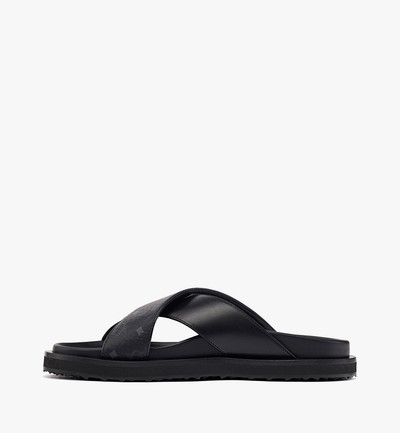 MCM Sandals in Visetos Leather Mix outlook