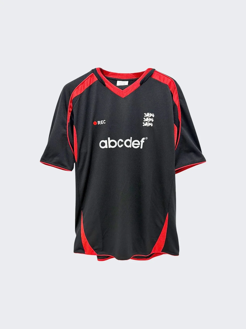 Alphabet Football Jersey Black And Red - 1