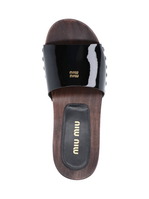 Miu Miu Women Logo Clogs - 5