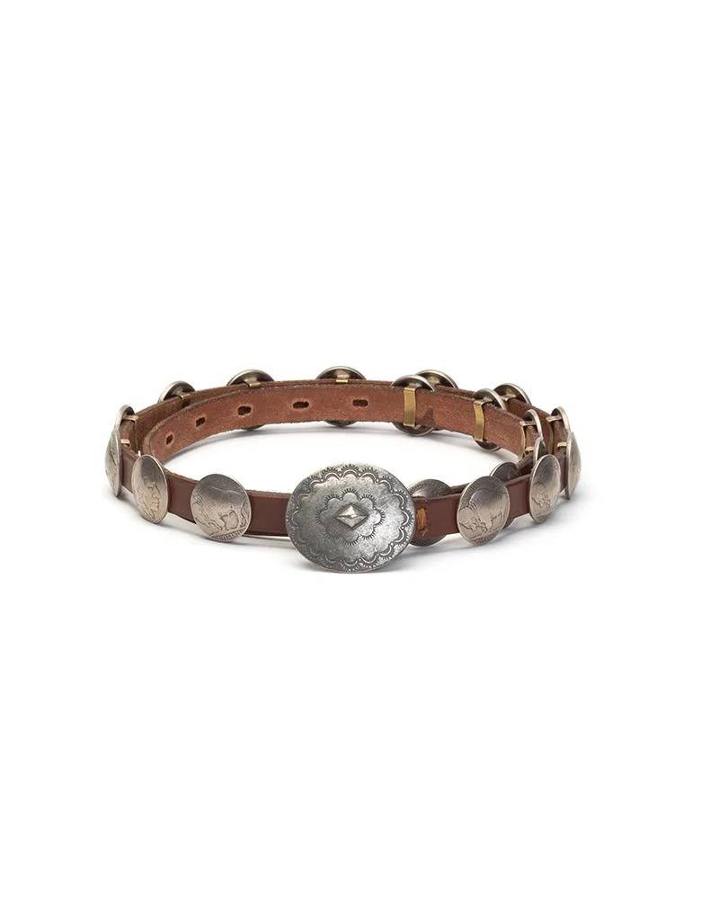 CONCHO BELT 12MM W BROWN - 1