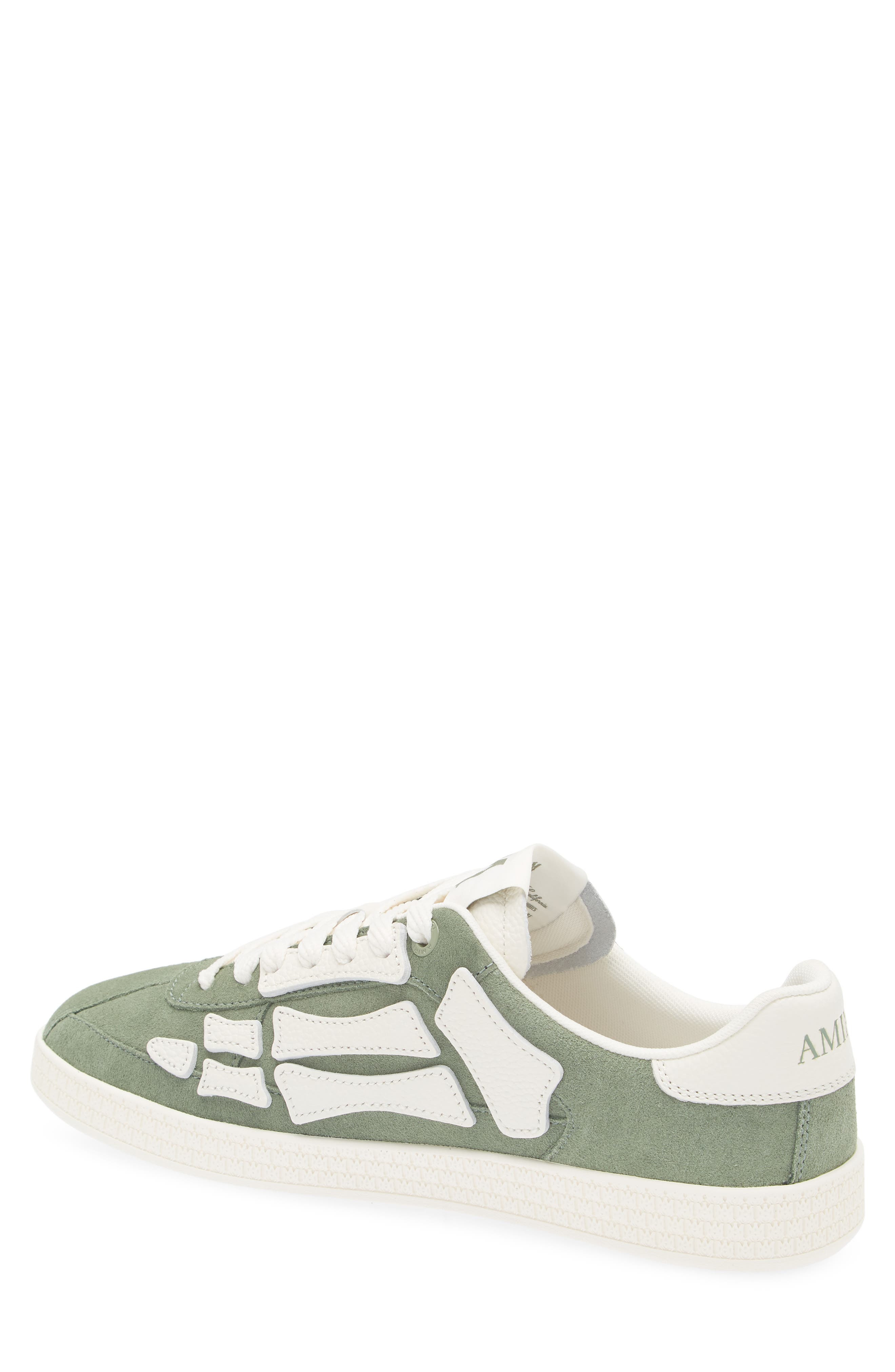 AMIRI Pacific Bones Suede Sneaker in Olive at Nordstrom - 2