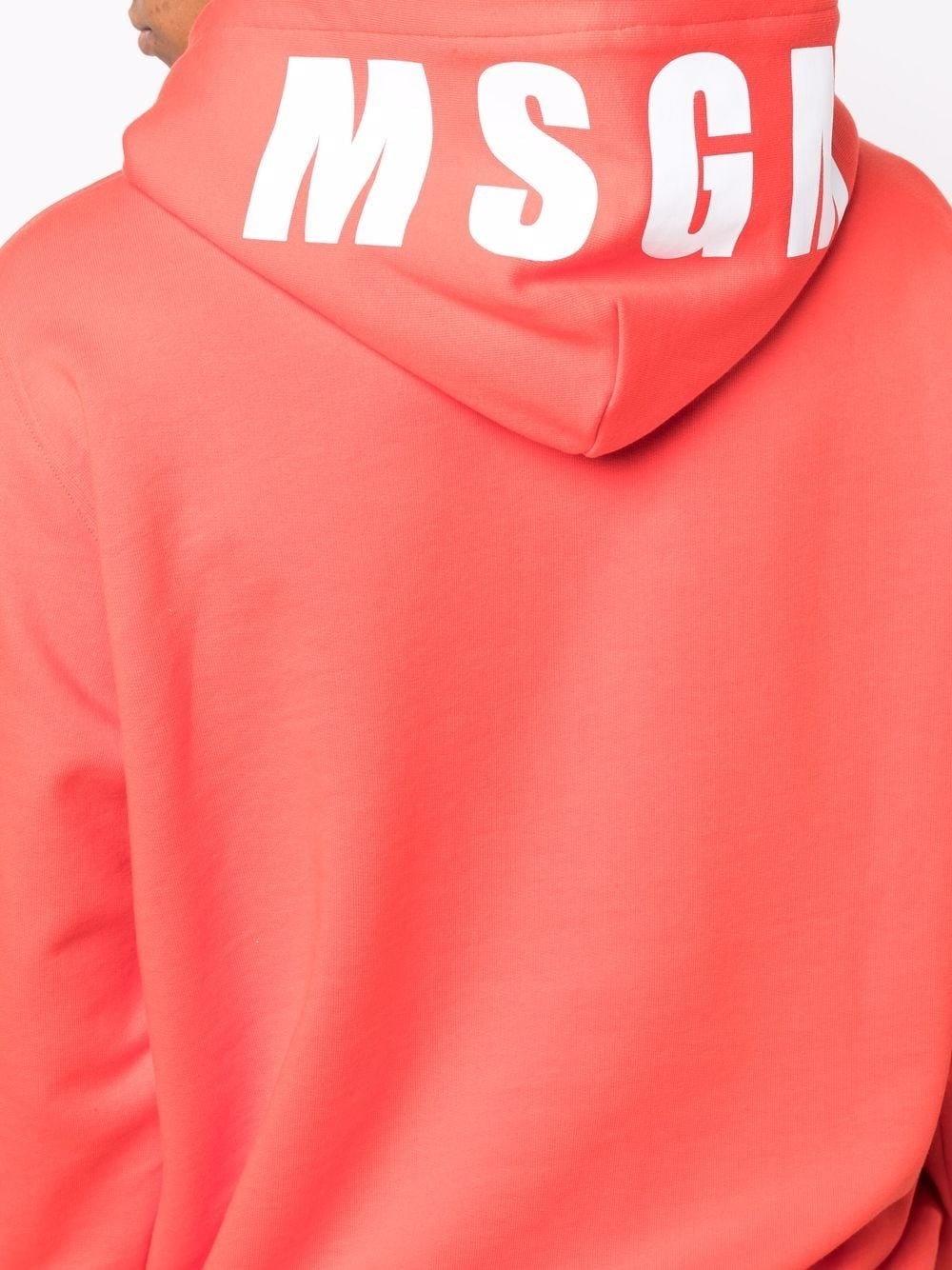 logo-print cotton hoodie - 5