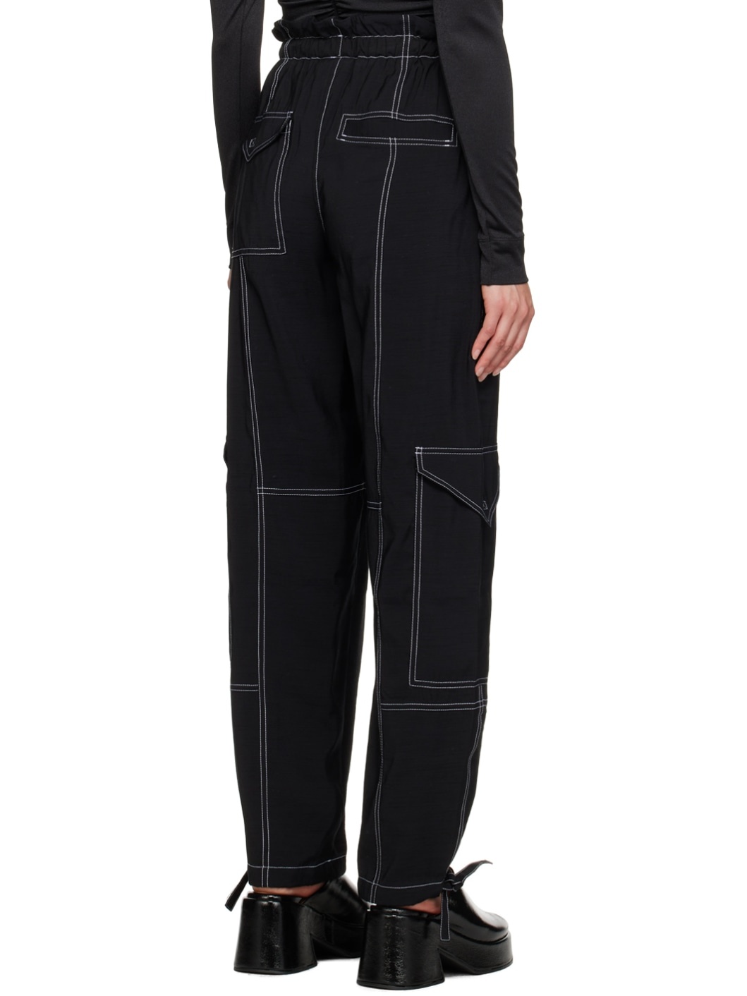 Black Pocket Trousers - 3