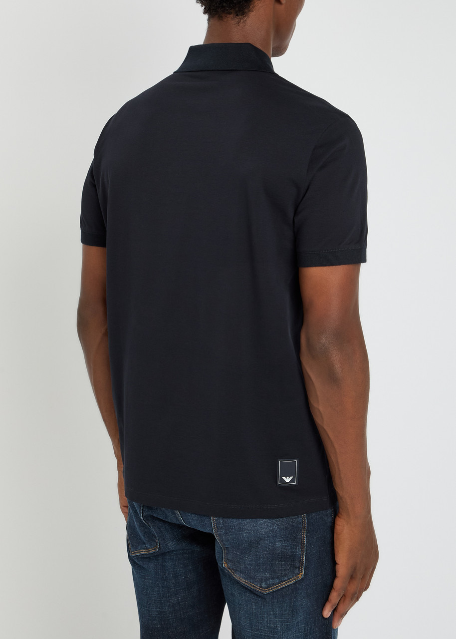 Emporio Armani Half-zip Cotton Polo Shirt - 3