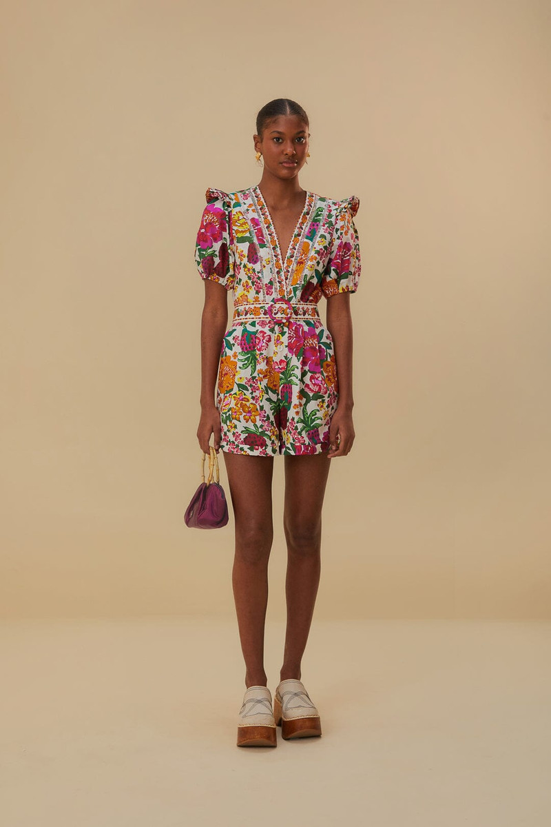 Off-White Flowerful Sketch Romper 3