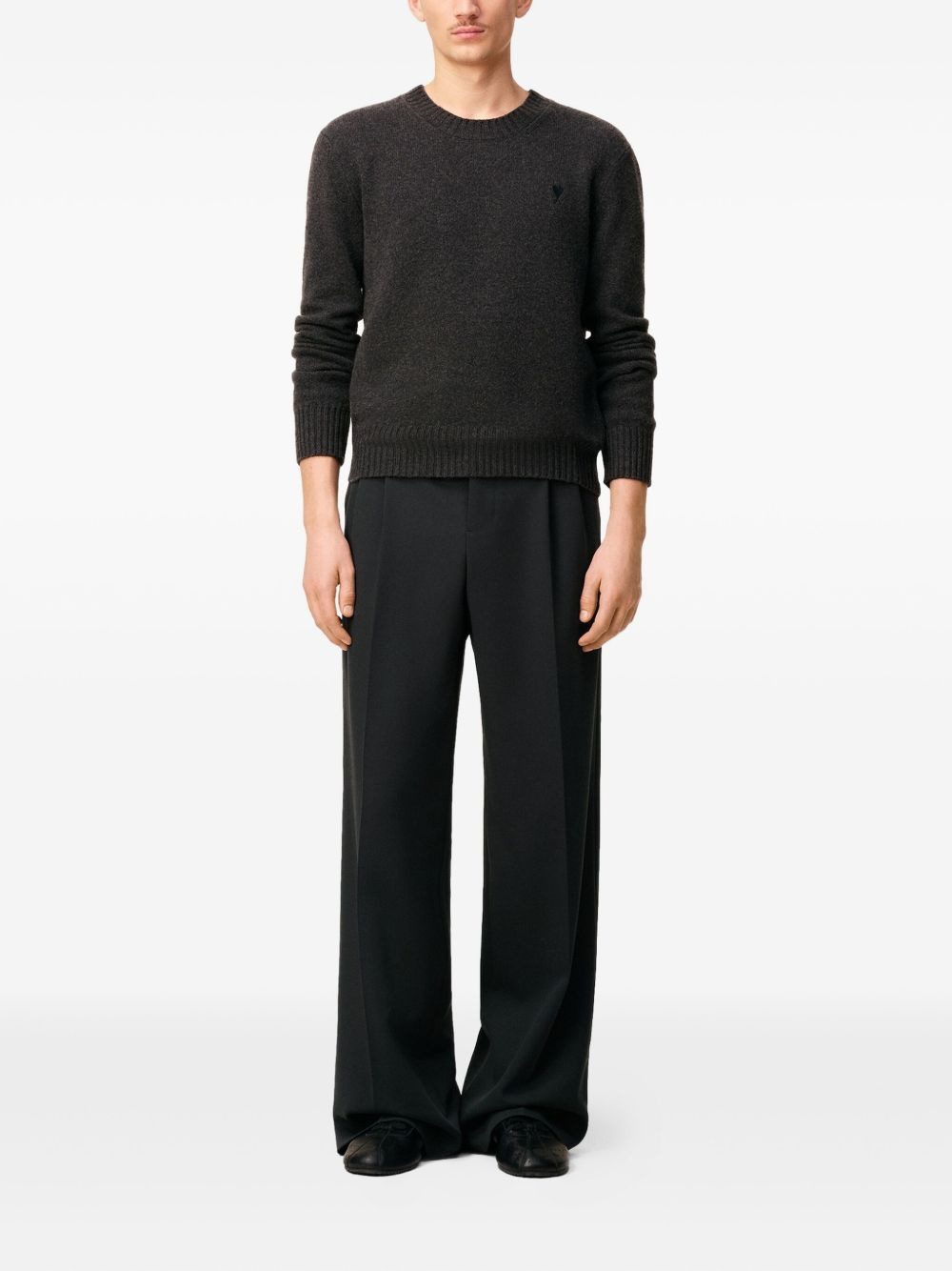 pleated wide-leg trousers - 2