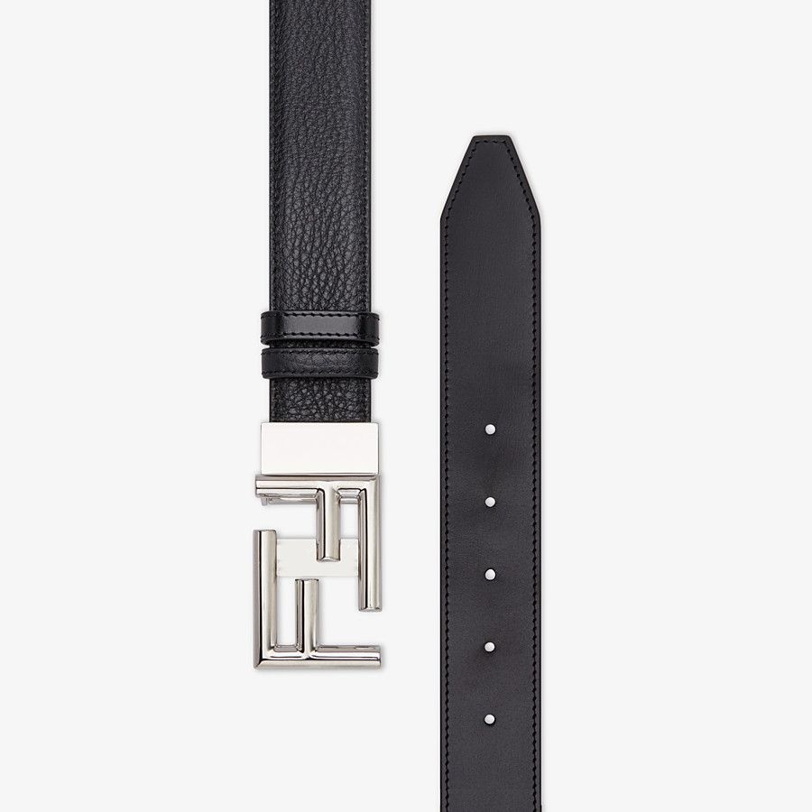 Black leather belt - 2