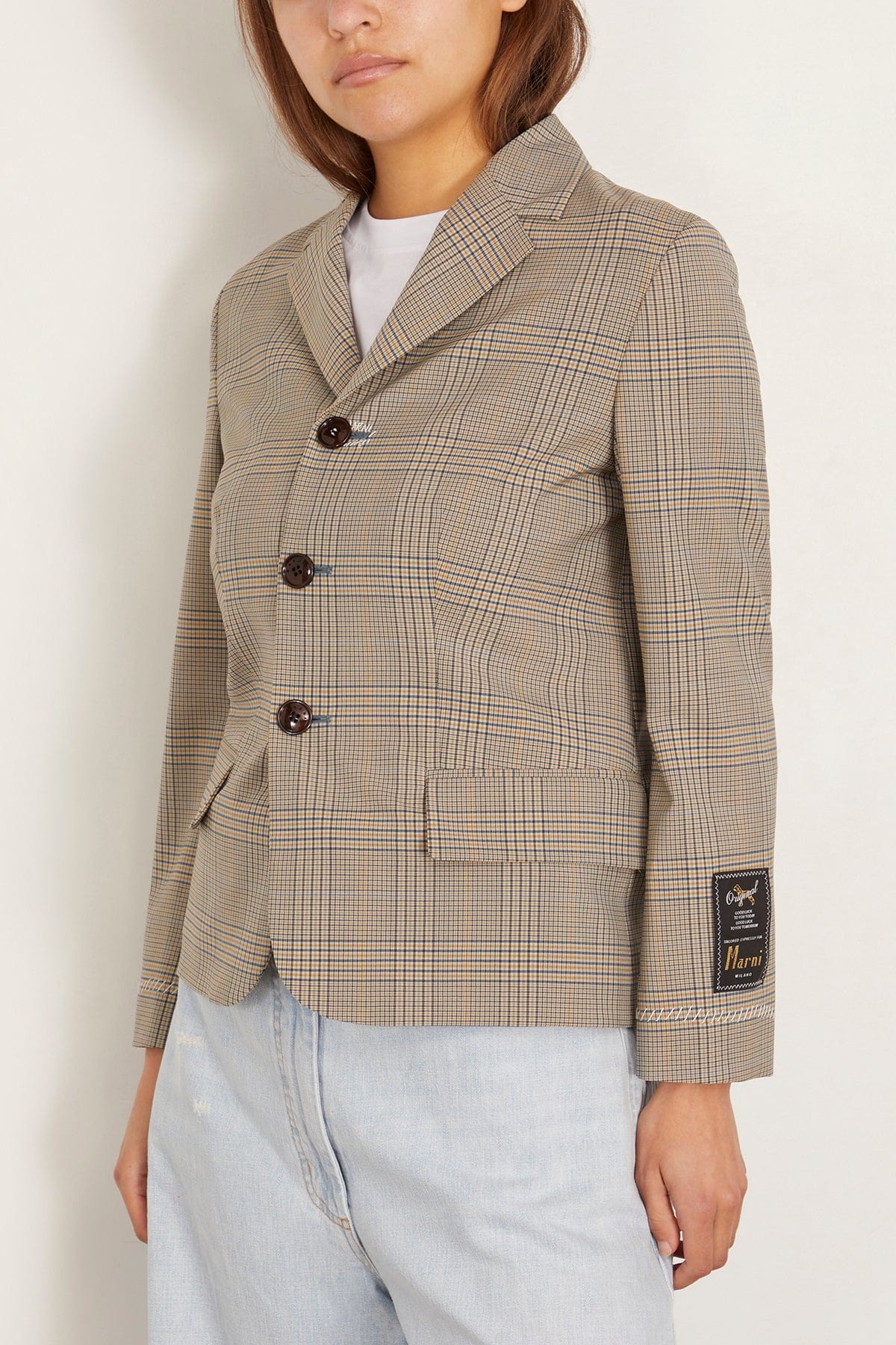 Prince of Wales Jacket in Cement - 3
