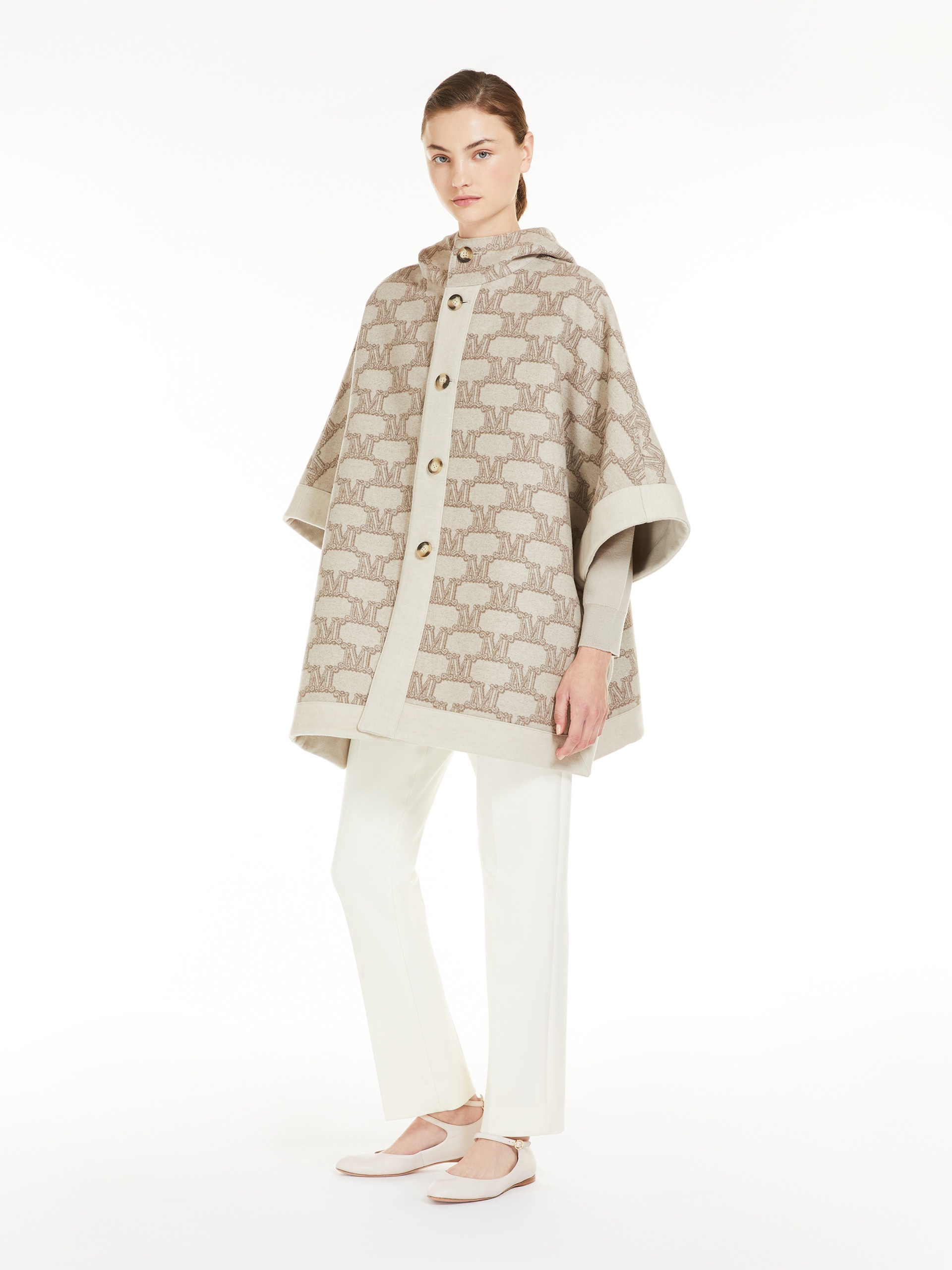 Wool and cashmere cape - 2
