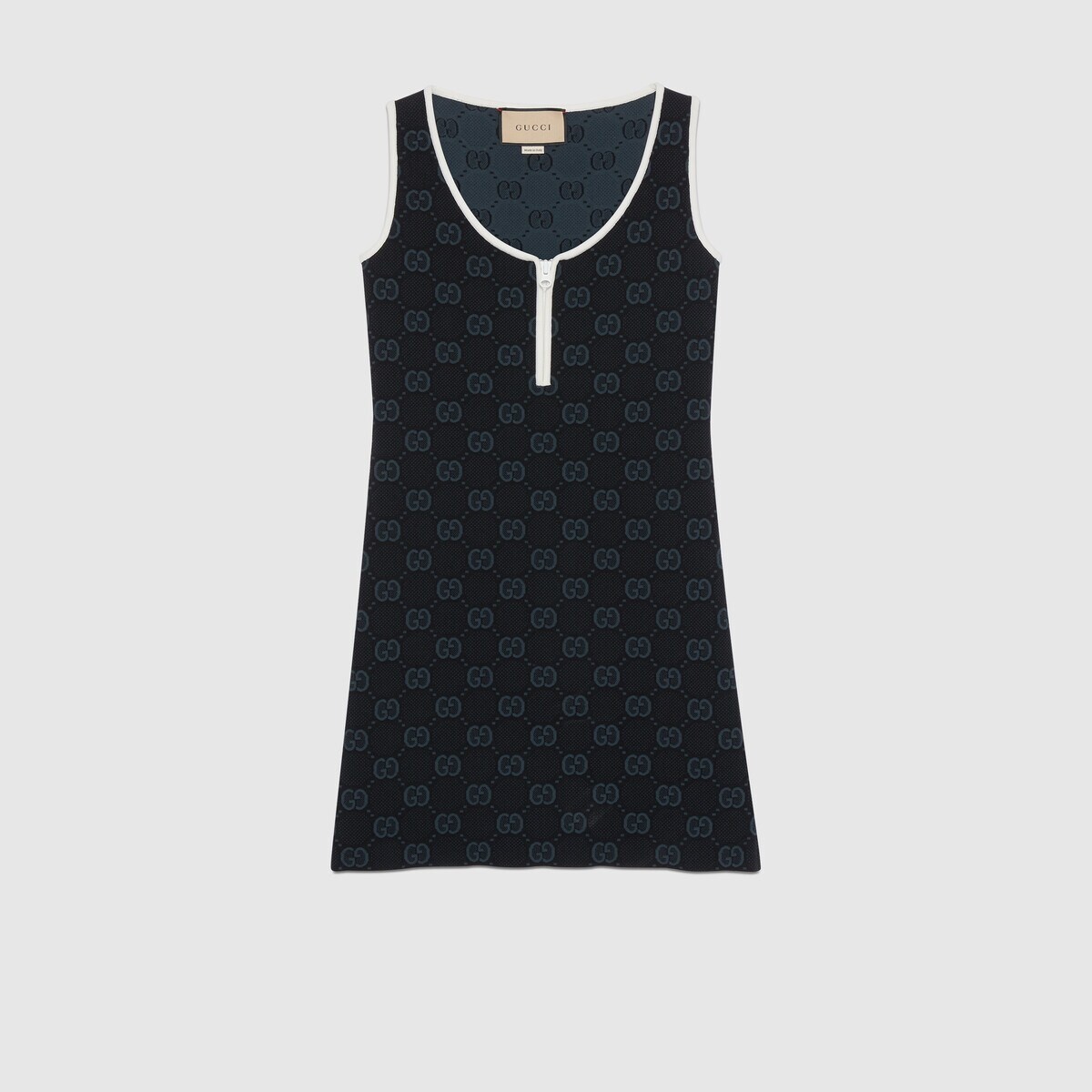 GG stretch viscose jacquard dress - 1