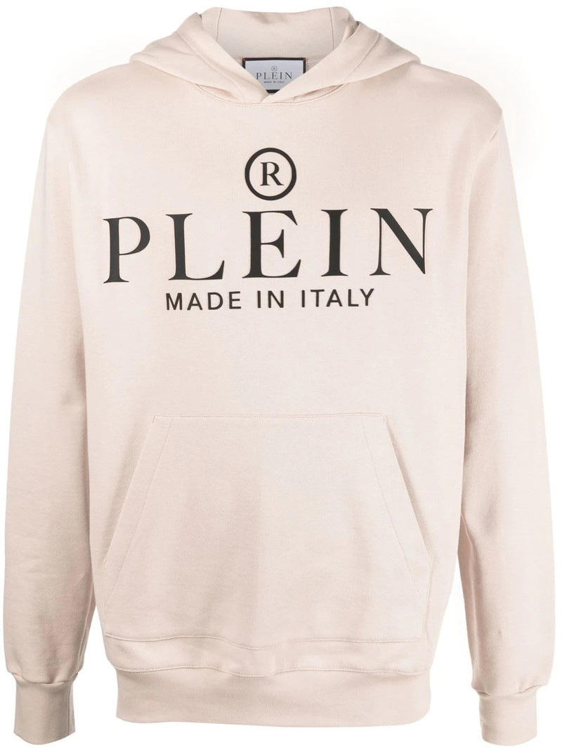 logo-print pullover hoodie 1