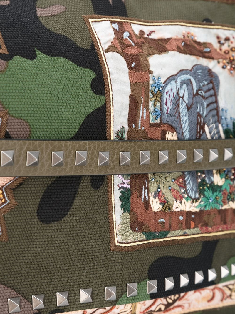 Valentino Garavani appliquéd messenger bag 4