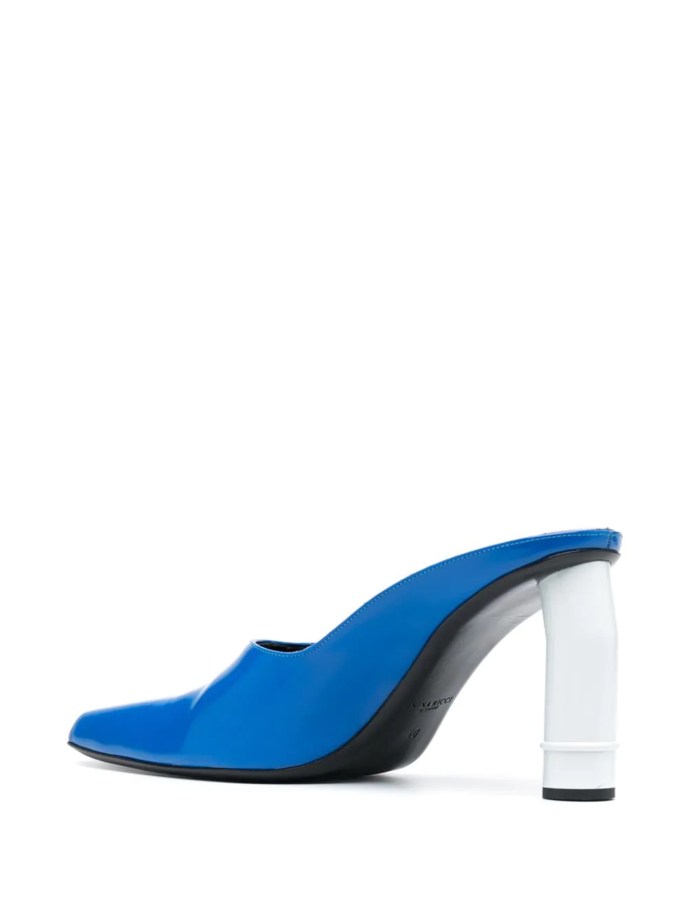 contrast-heel mules - 3