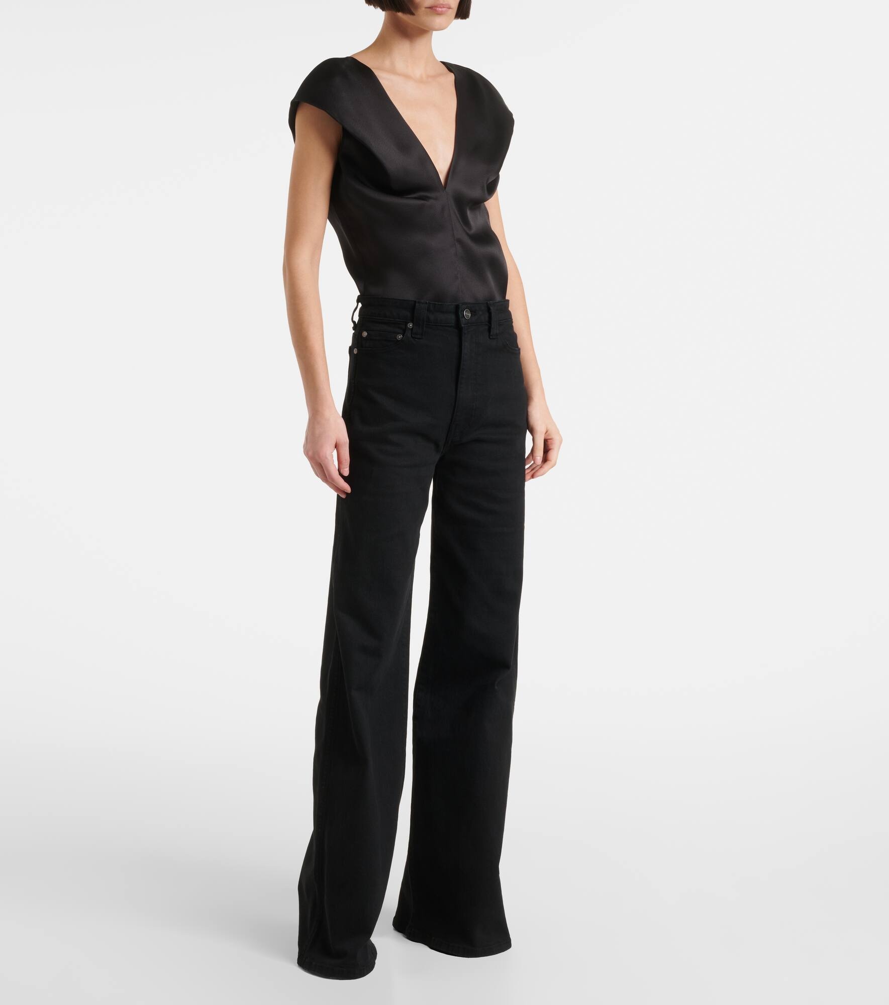 Dane high-rise wide-leg jeans - 7