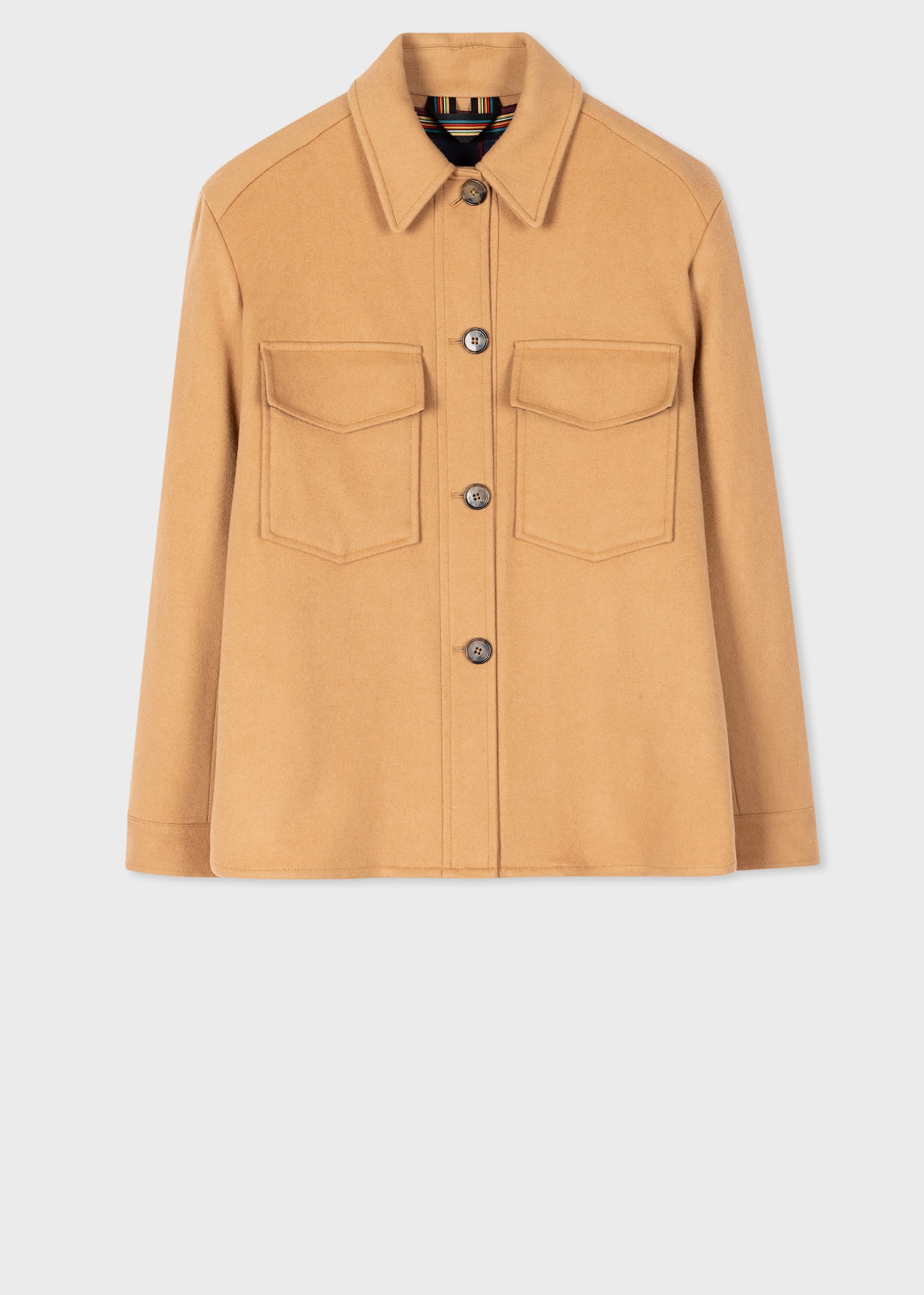 Camel Wool-Cashmere Jacket - 1