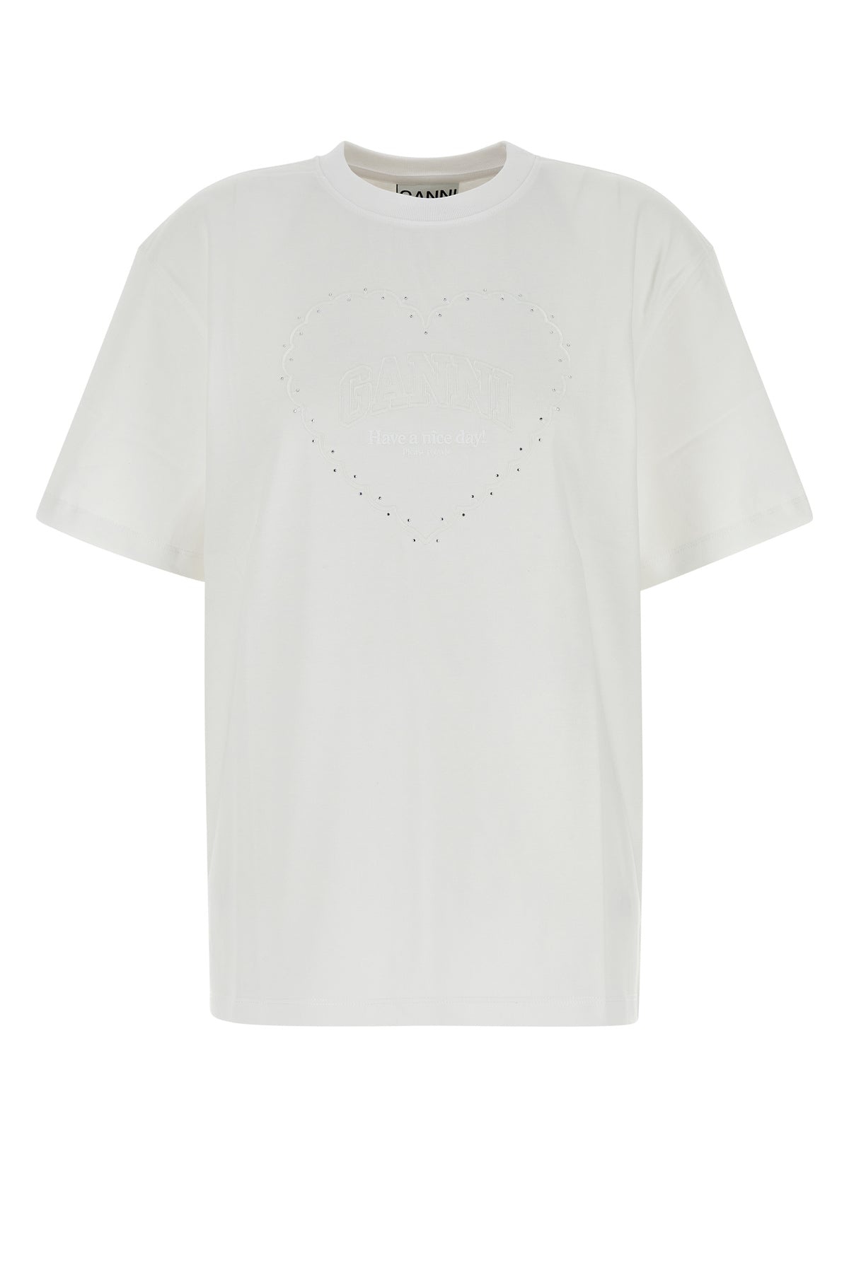 White cotton t-shirt - 1