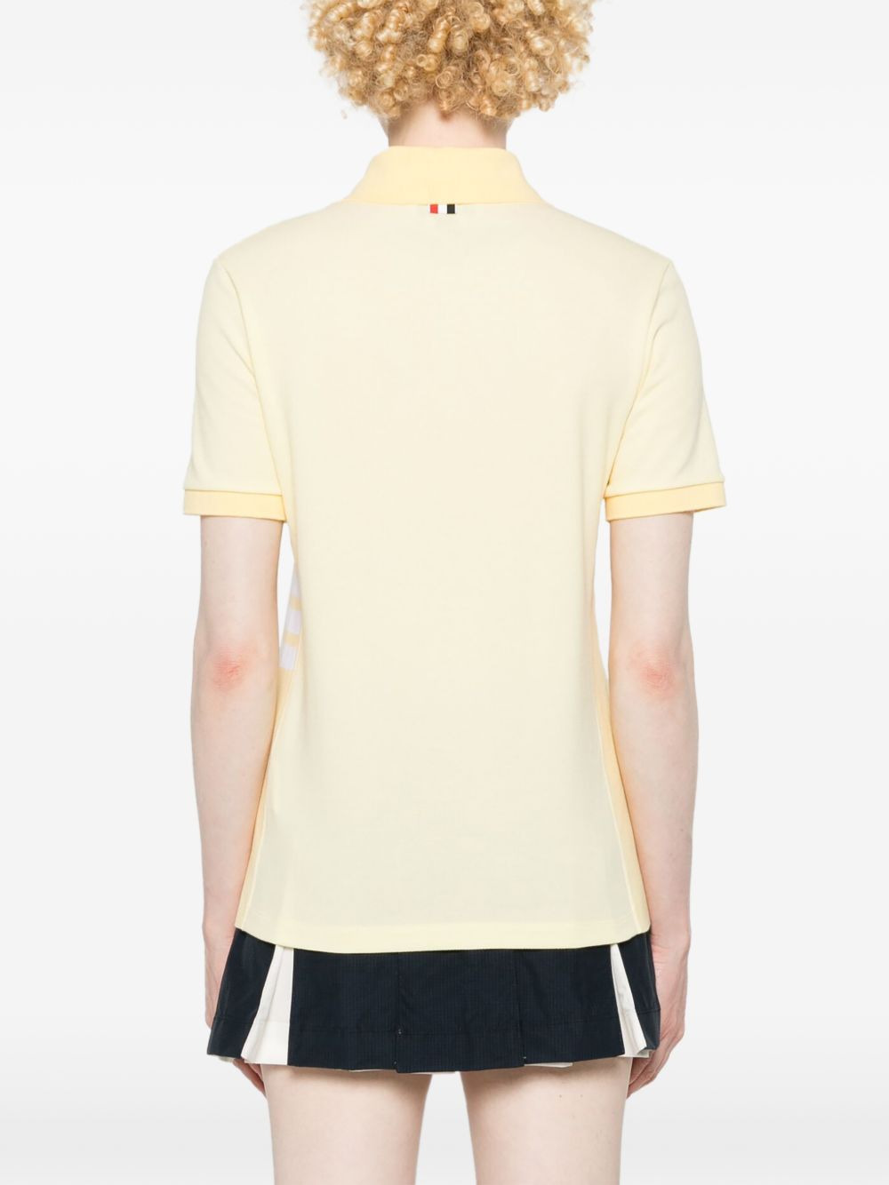 striped logo-patch polo shirt - 4