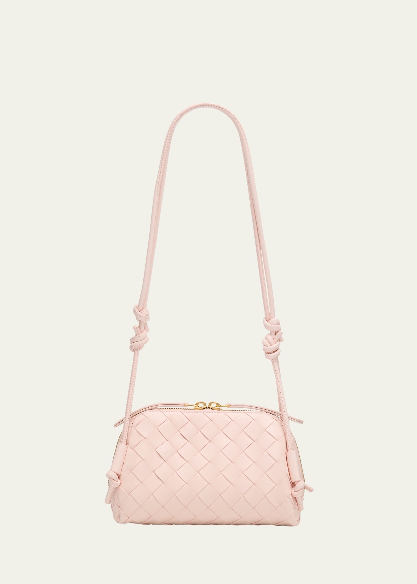Zip Leather Pouch Shoulder Bag - 1