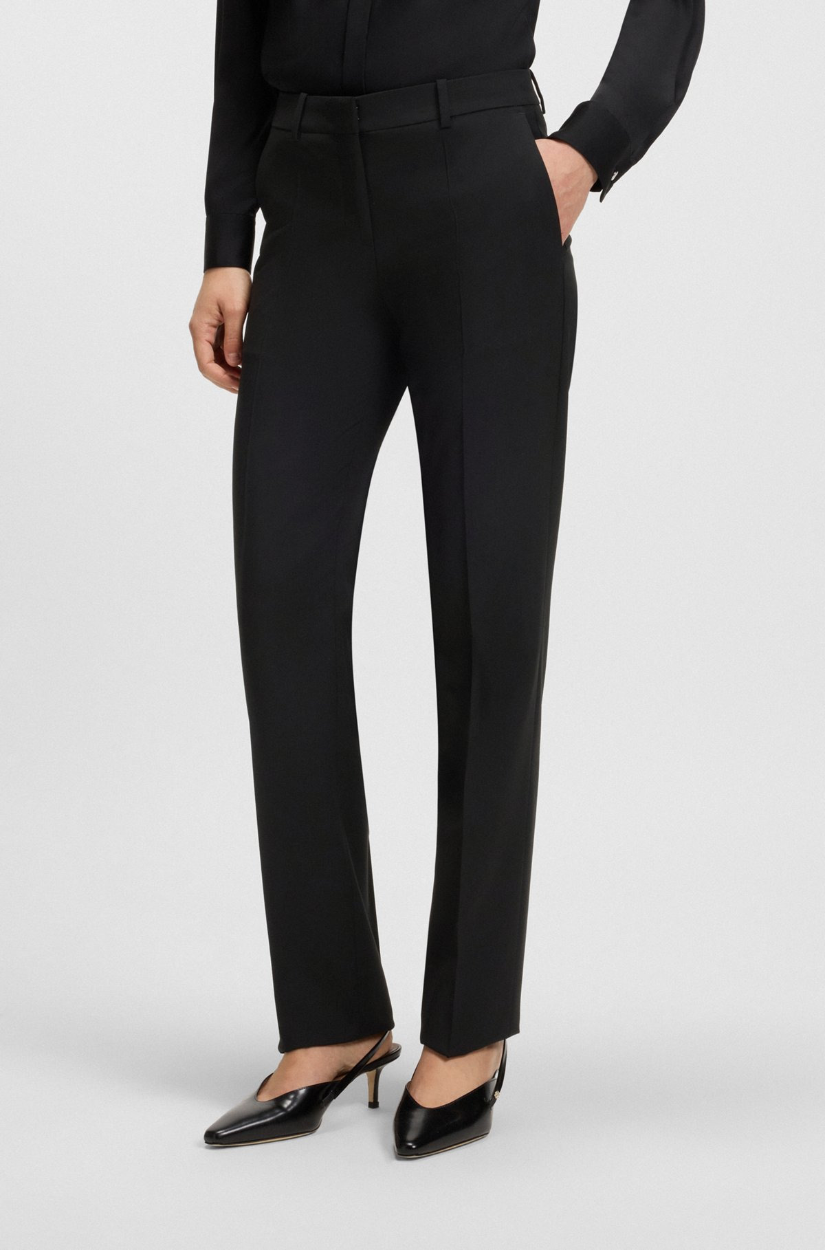 REGULAR-FIT PANTS IN ITALIAN VIRGIN WOOL - 2