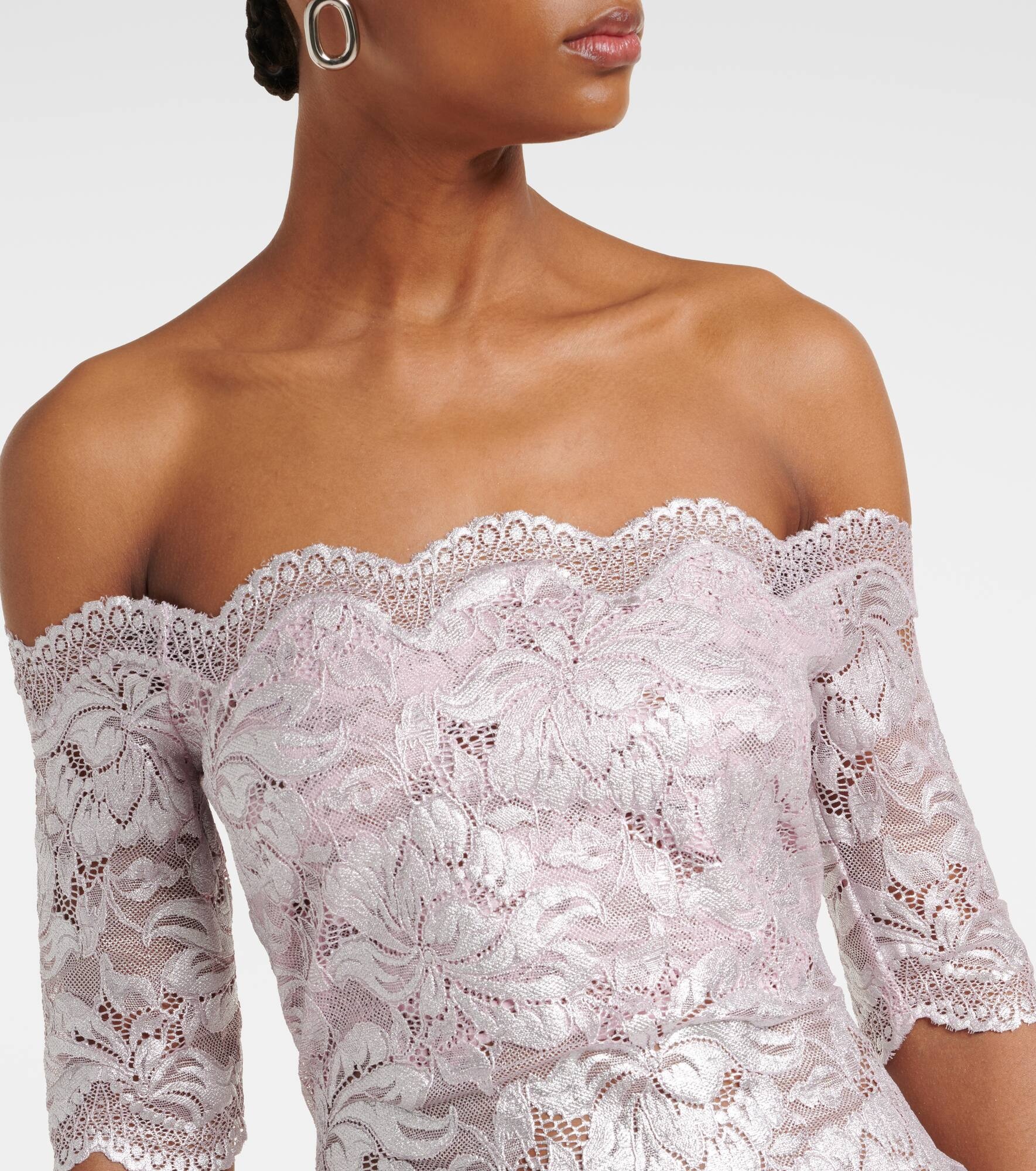 Floral lace top - 4