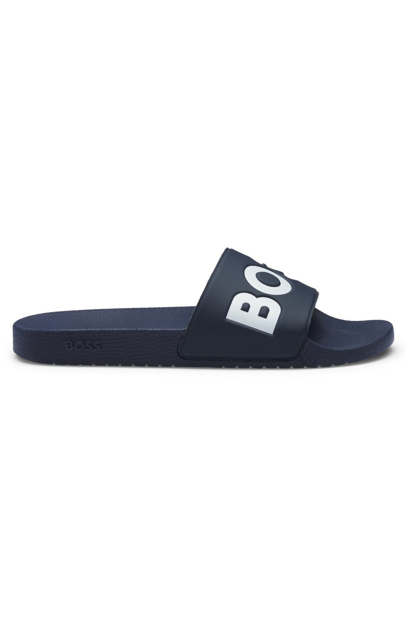 ITALIAN-MADE SLIDES WITH LARGE LOGO DETAIL - 1