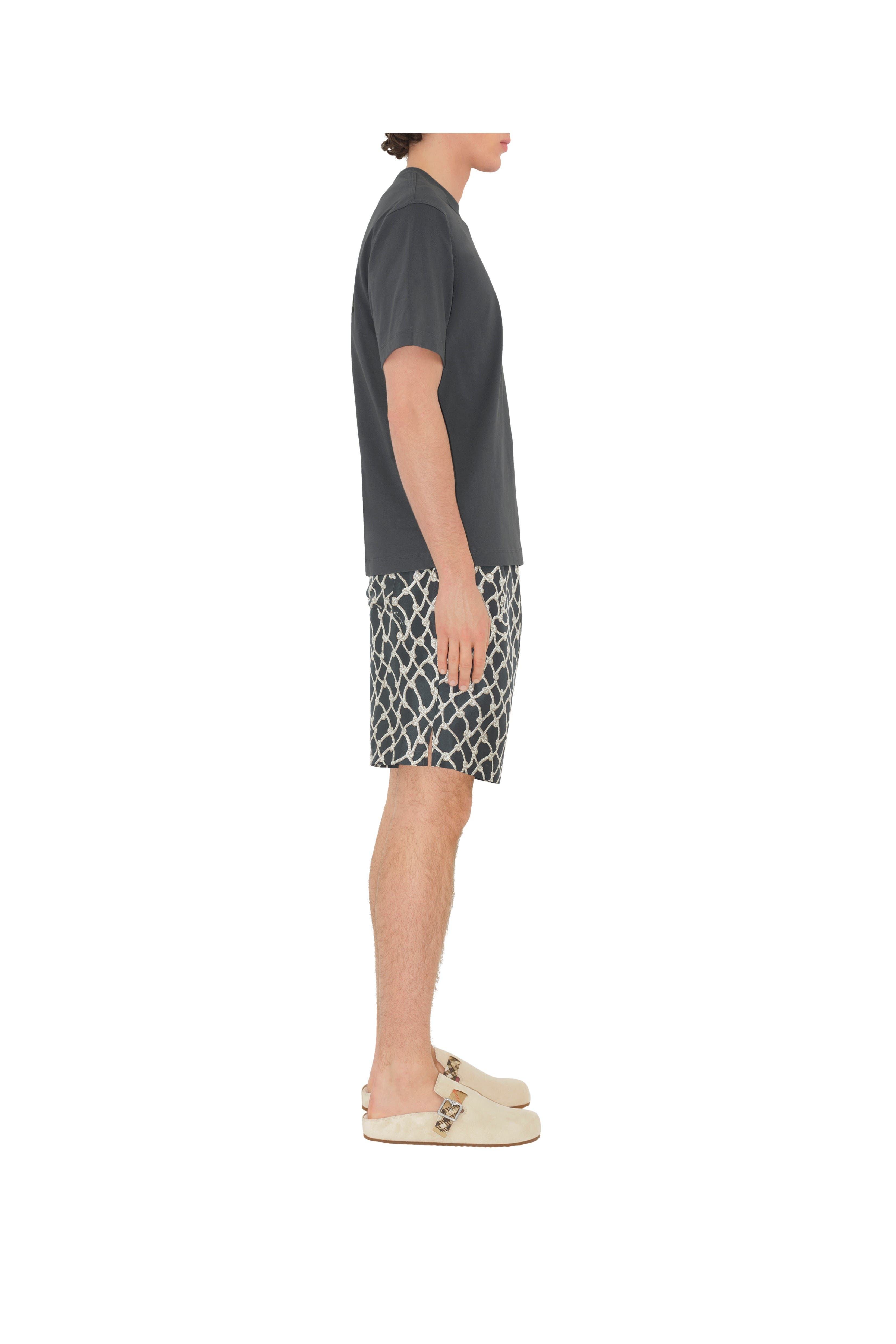burberry Surfer Knight Cotton T-shirt in Magnet at Nordstrom - 4