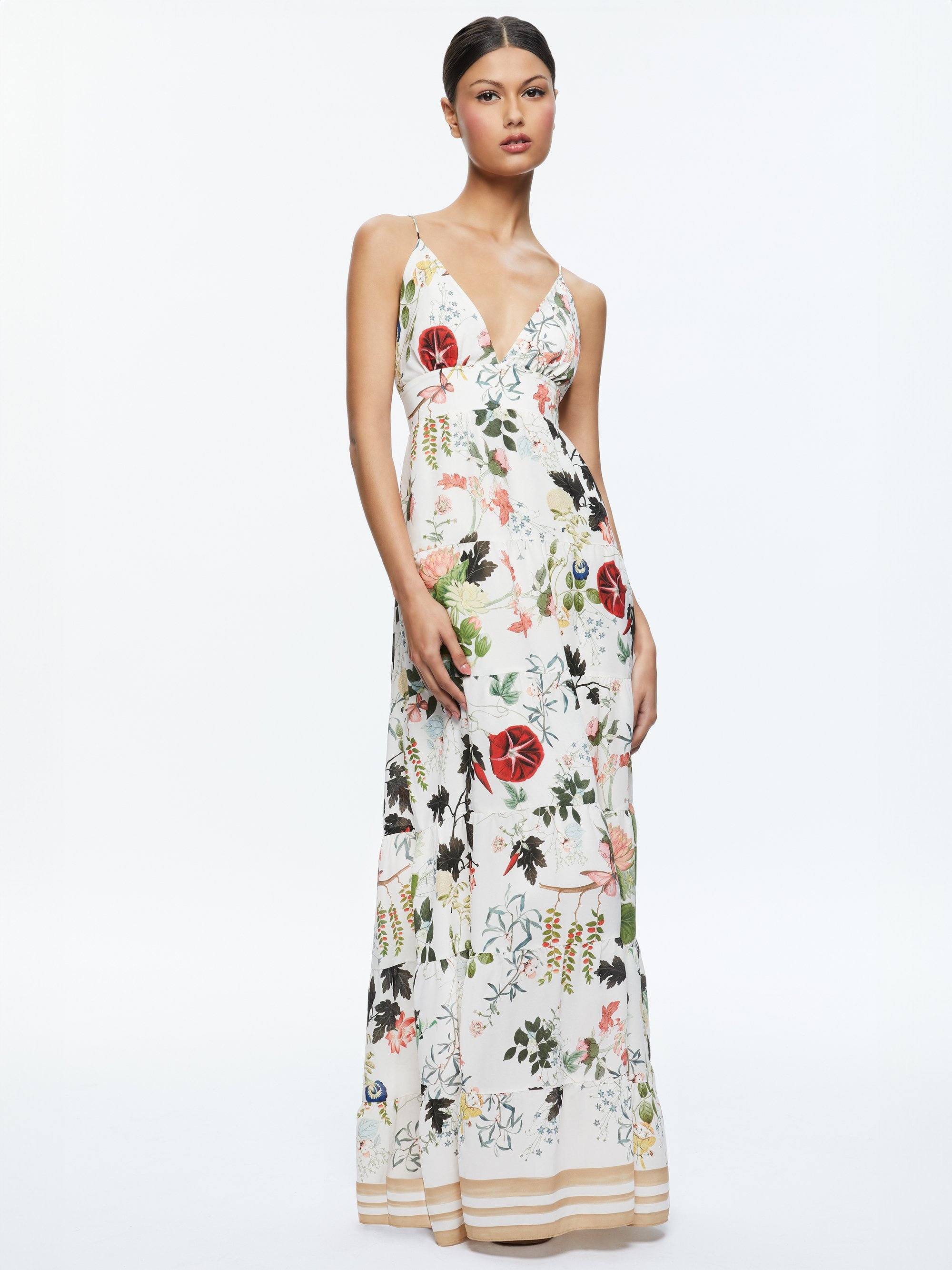 KAROLINA PANELED HALTER MAXI DRESS - 6