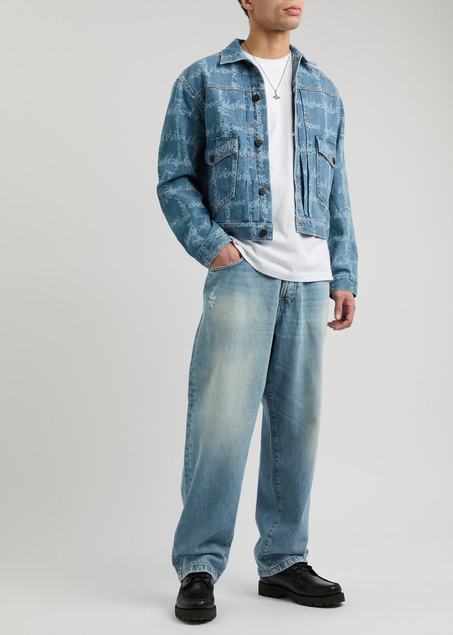 Vivienne Westwood Marlene Printed Denim Jacket - 4