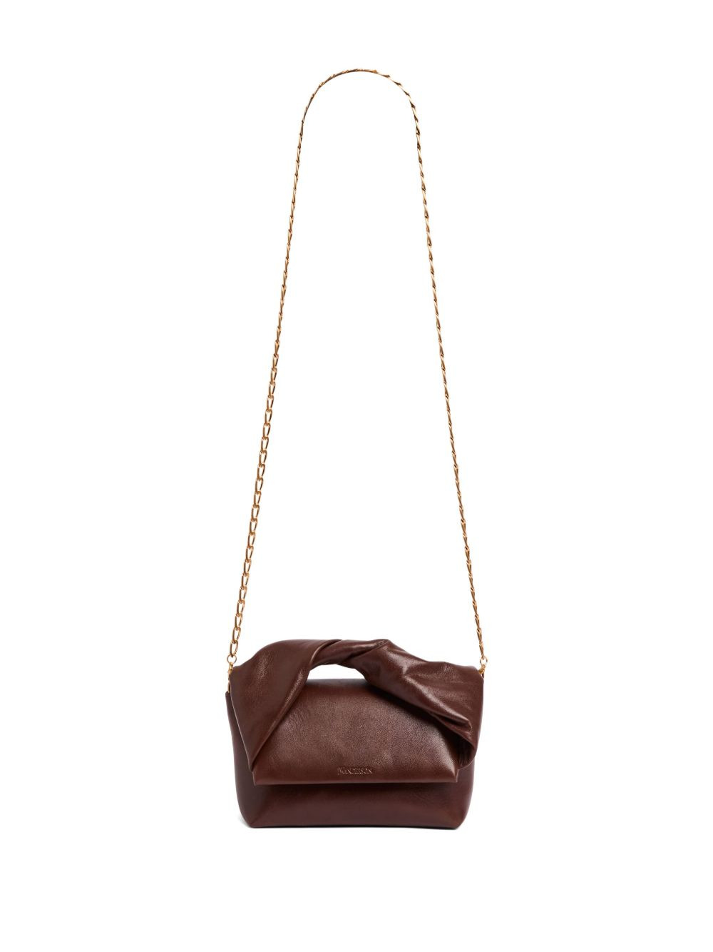 twisted-handle leather tote bag - 5
