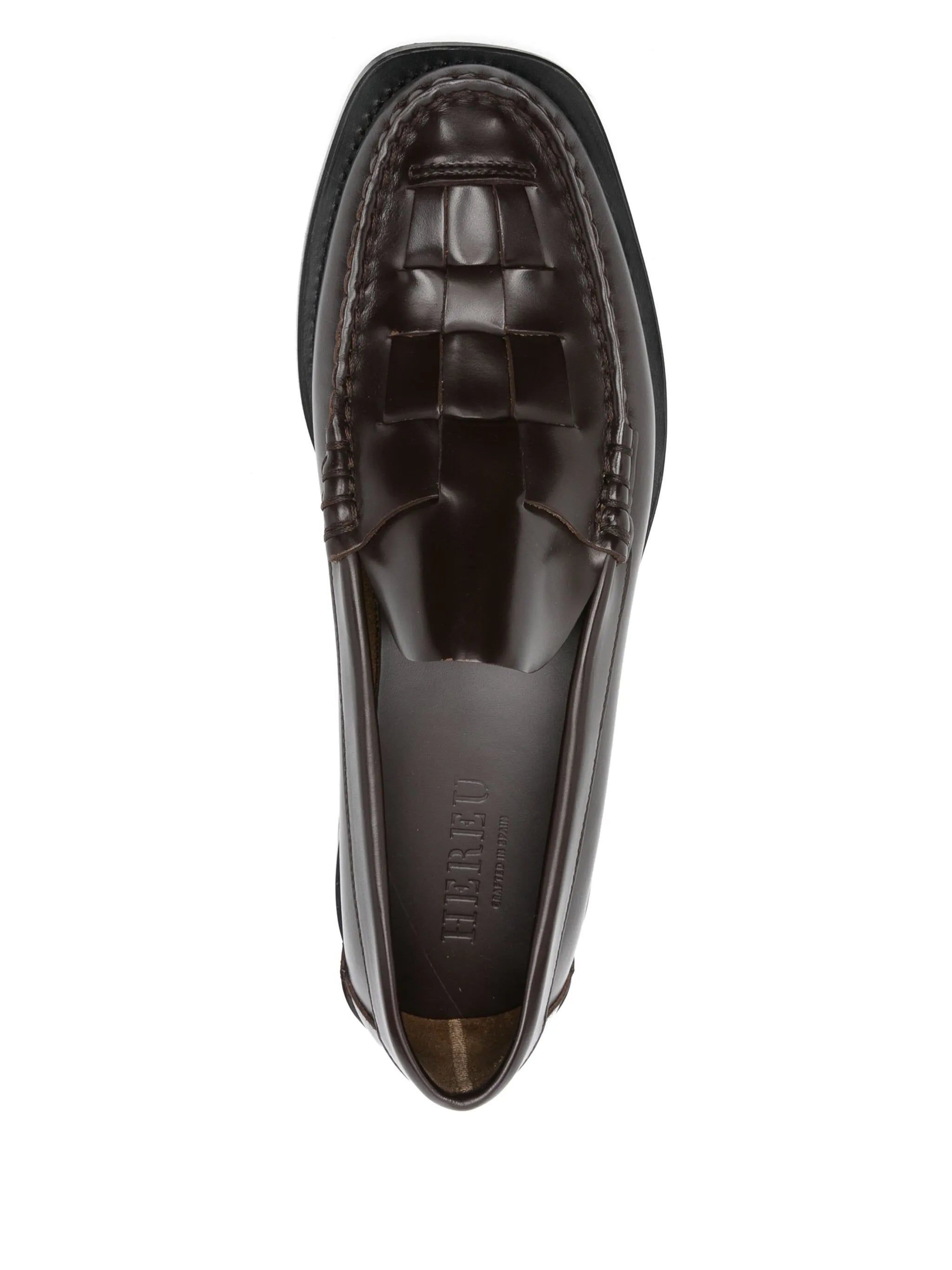 Hereu Nombela Interwoven Leather Loafers - 3