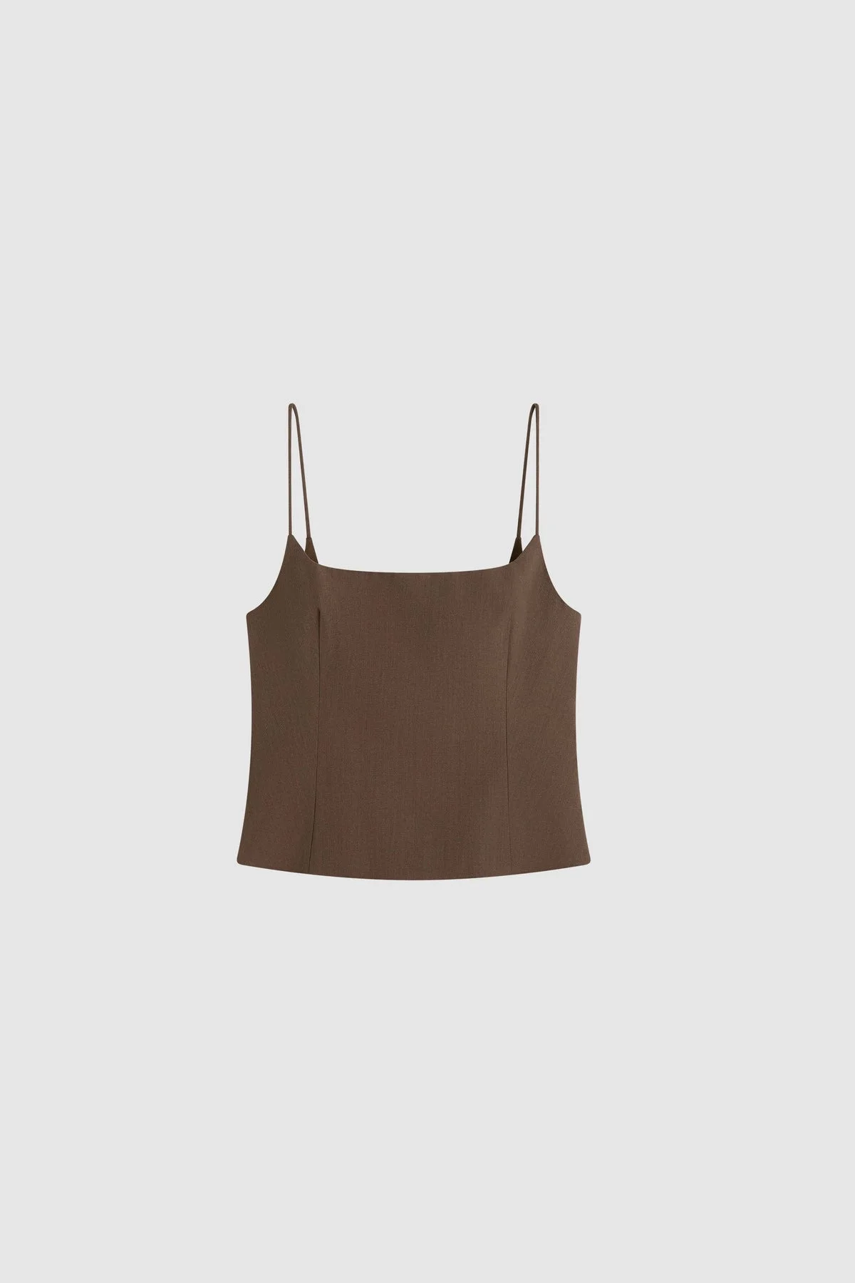 Silk Canvas Cami - Mud - 1