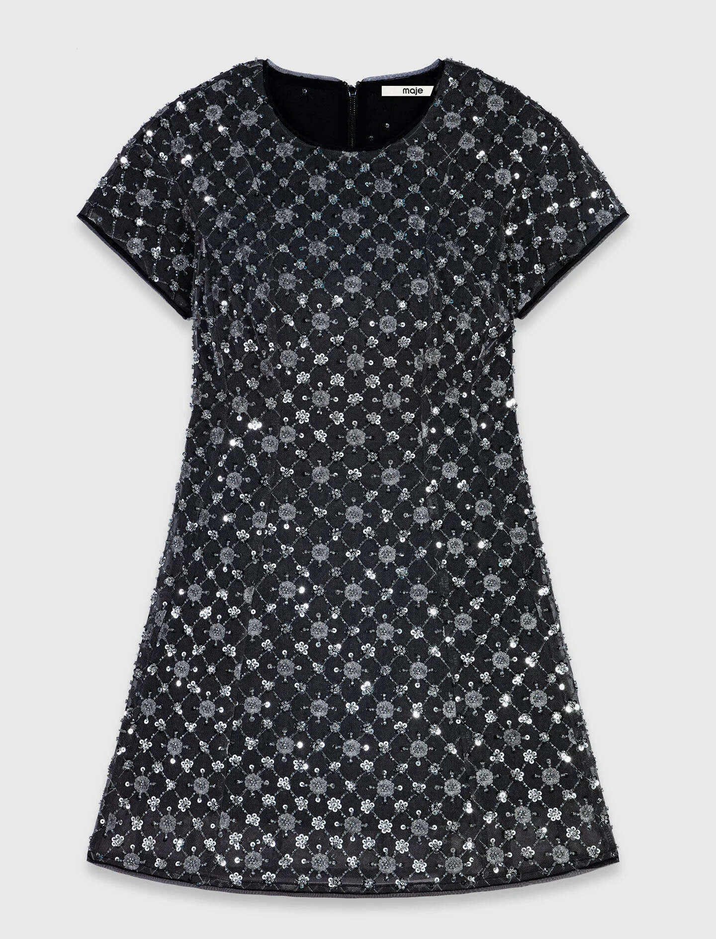 Short rhinestone dress - 1