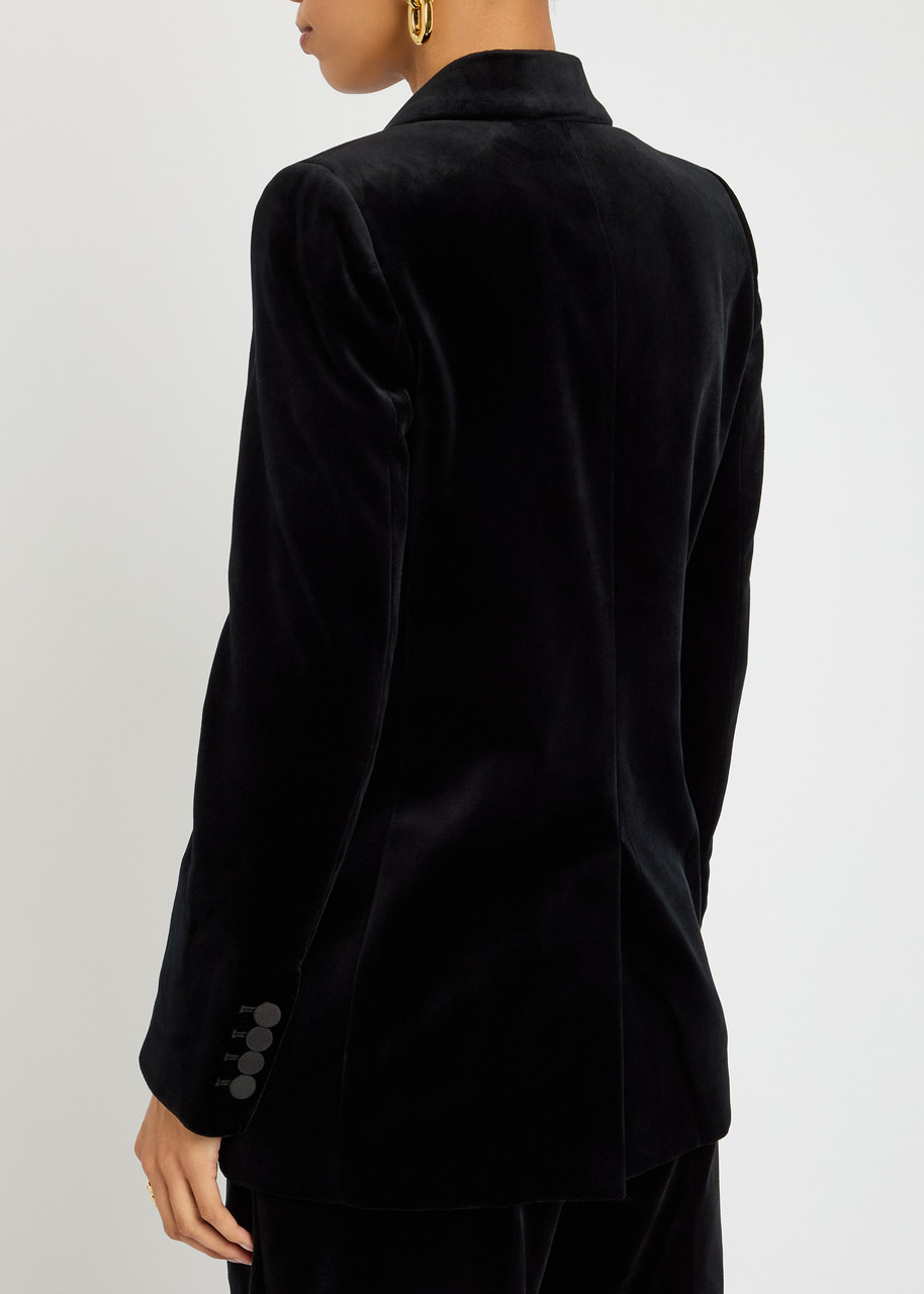 Blaze Milano Everyday Double-breasted Velvet Blazer - 3