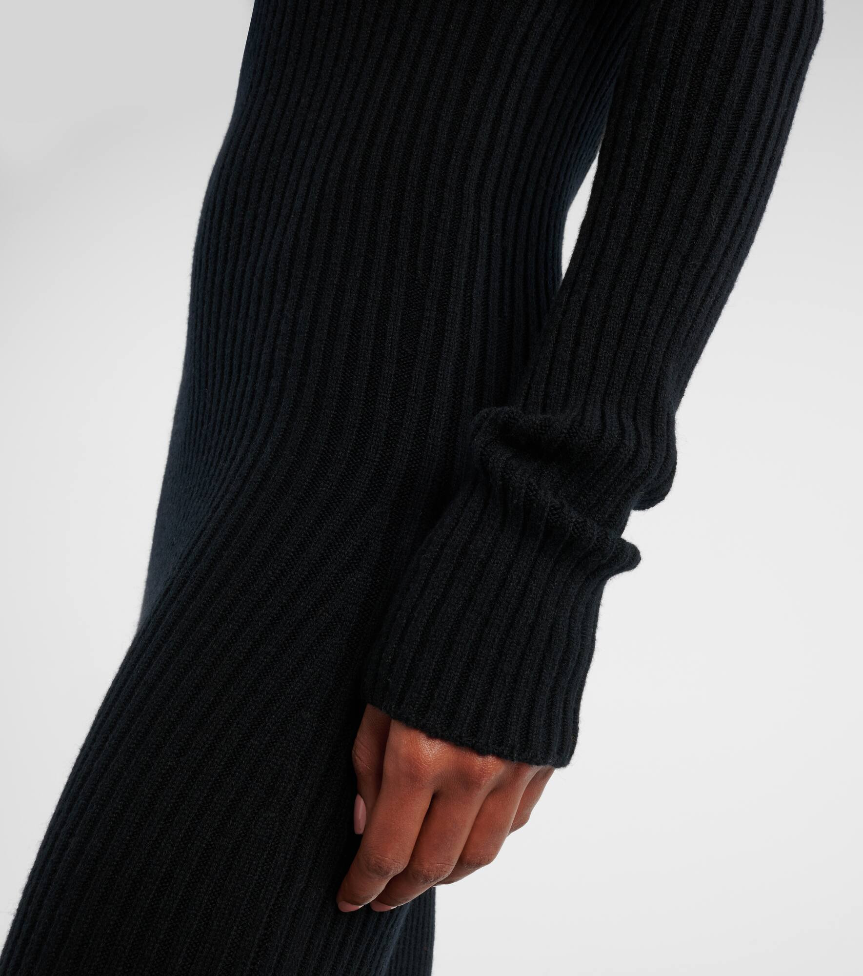 Wool and cashmere-blend maxi dress - 5