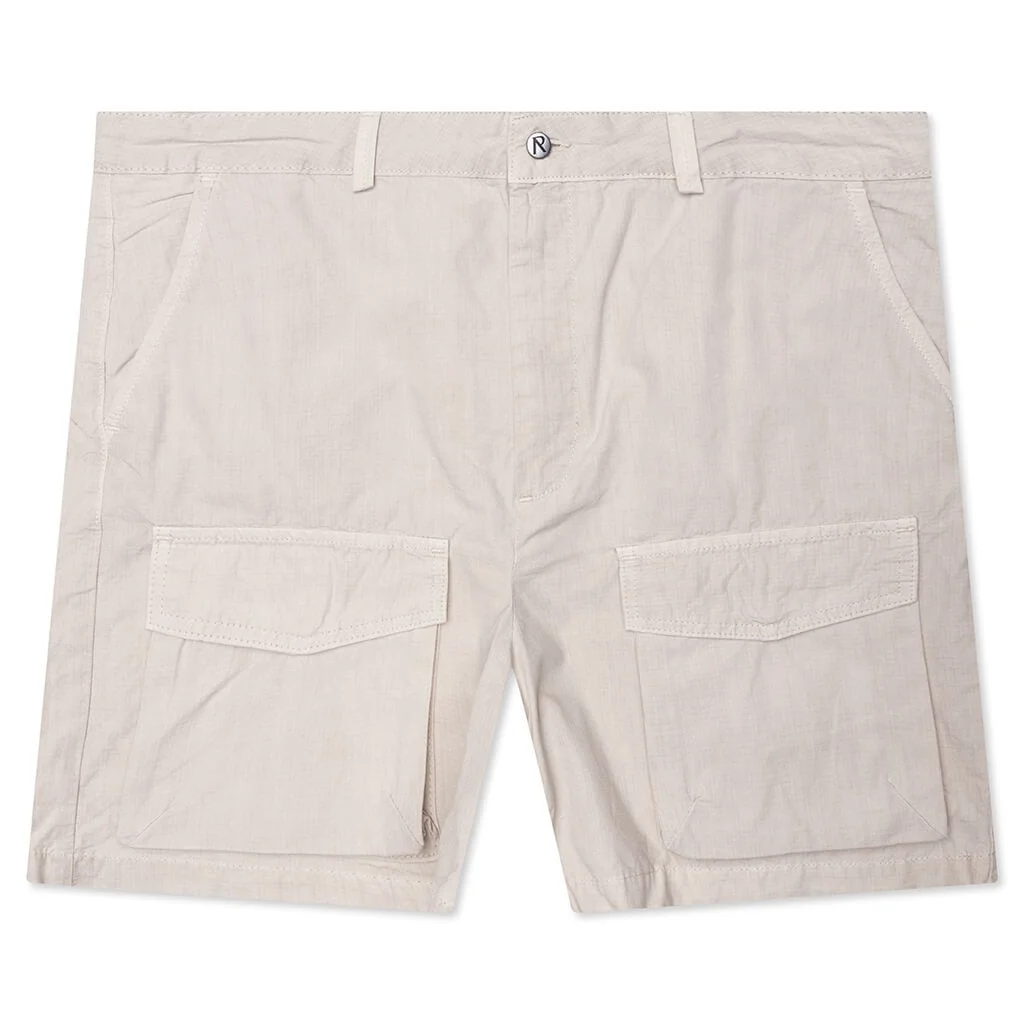 FRONT POCKET CARGO SHORT - CHAMPAGNE - 1
