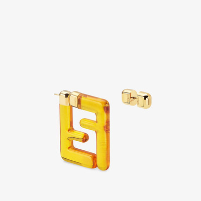 FENDI Earrings in yellow plexiglass outlook