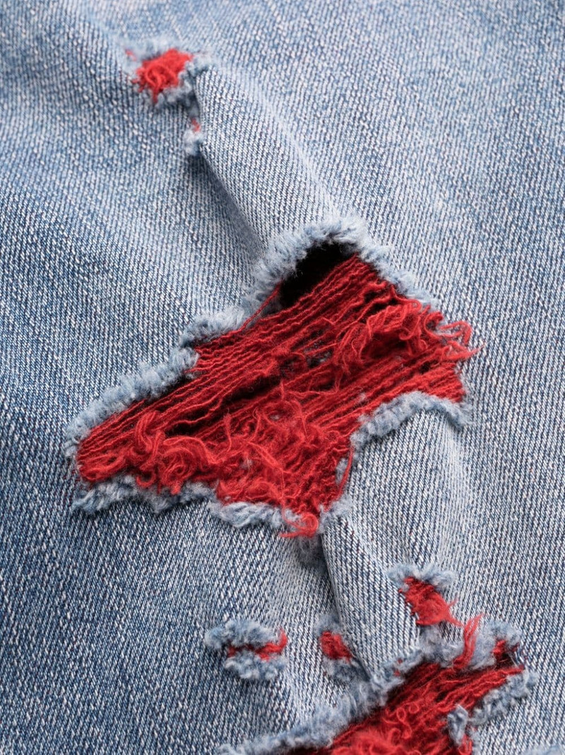 ripped slim-fit jeans 6