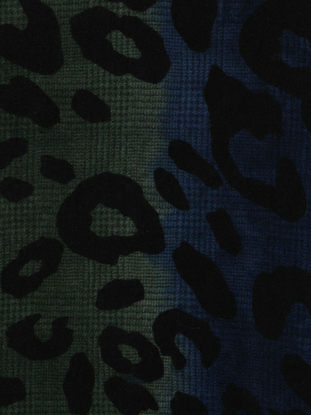 Chal Ax leopard-print frayed-edge scarf - 3