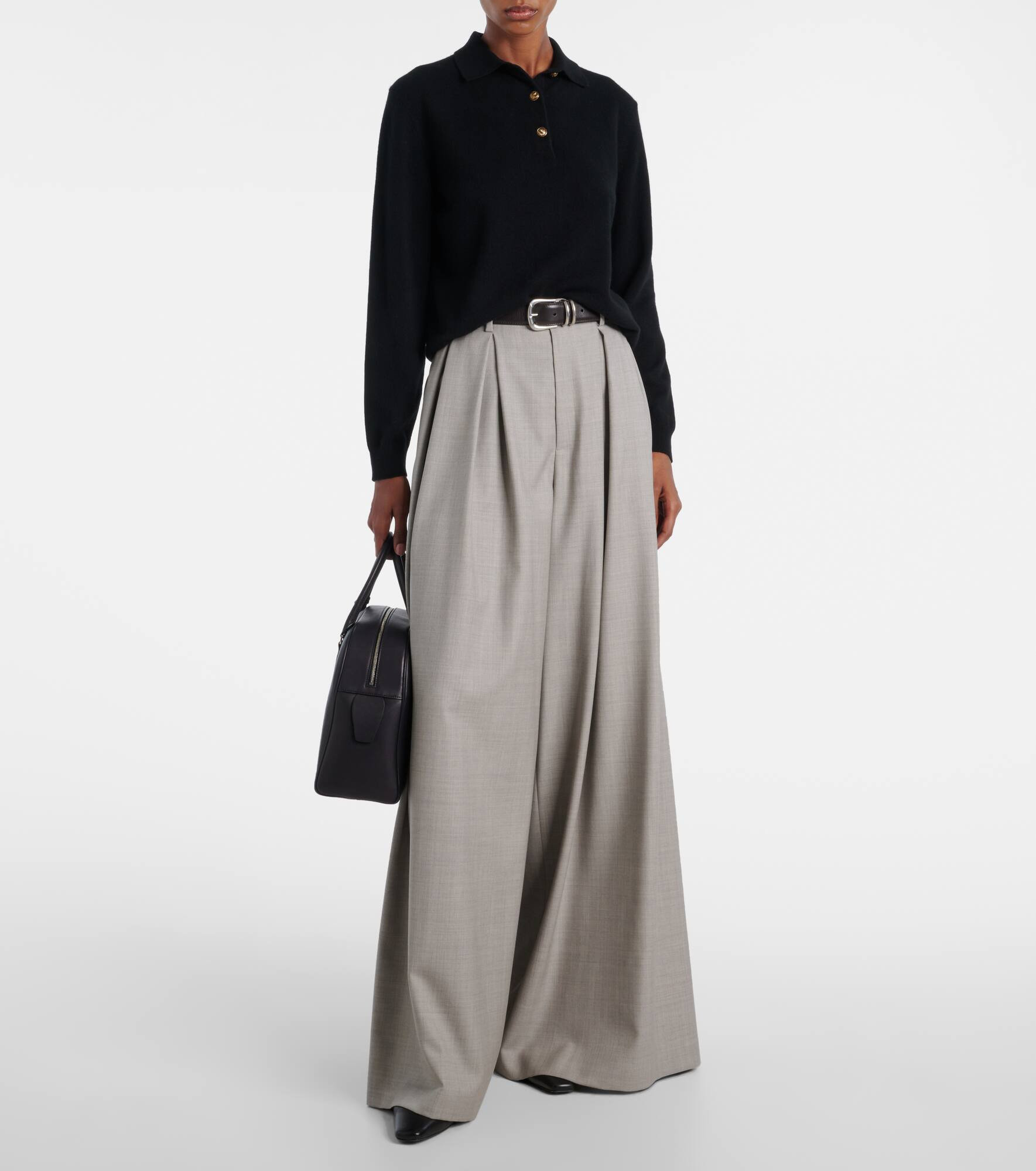 Classic cashmere polo sweater - 2
