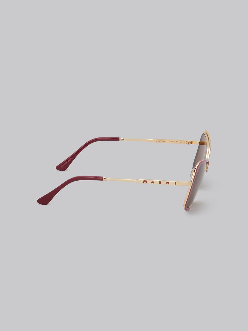 BURGUNDY UNILA SUNGLASSES - 4