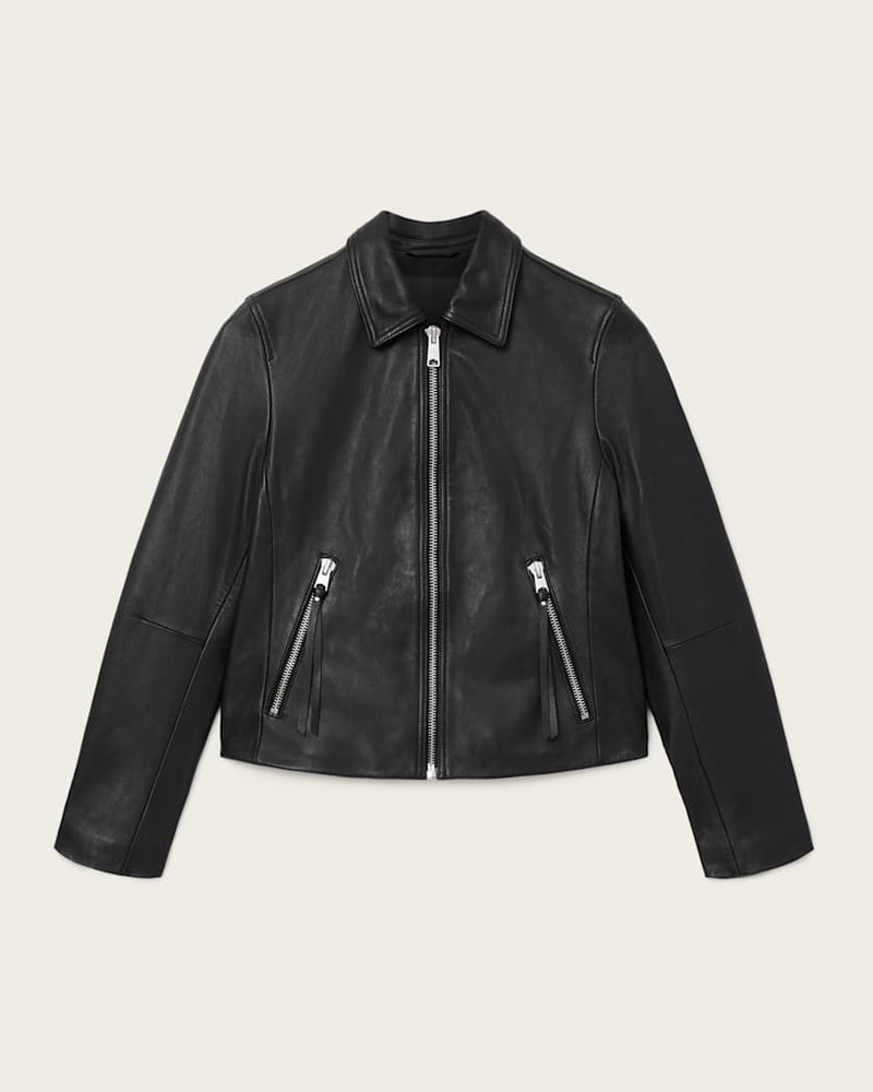 DANBURY LEATHER BIKER JACKET 1