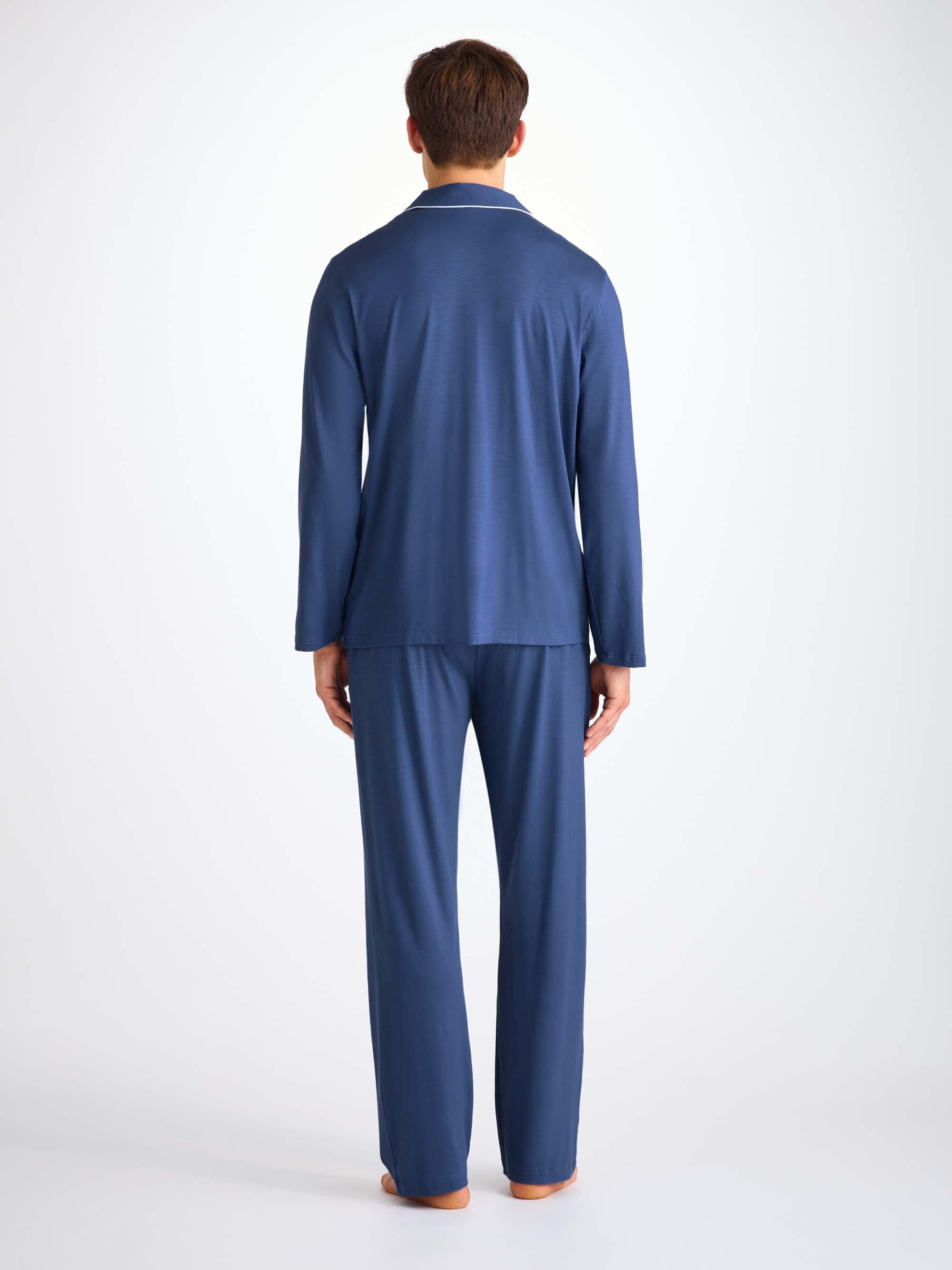 Men's Pajamas Basel Micro Modal Stretch Sapphire - 4