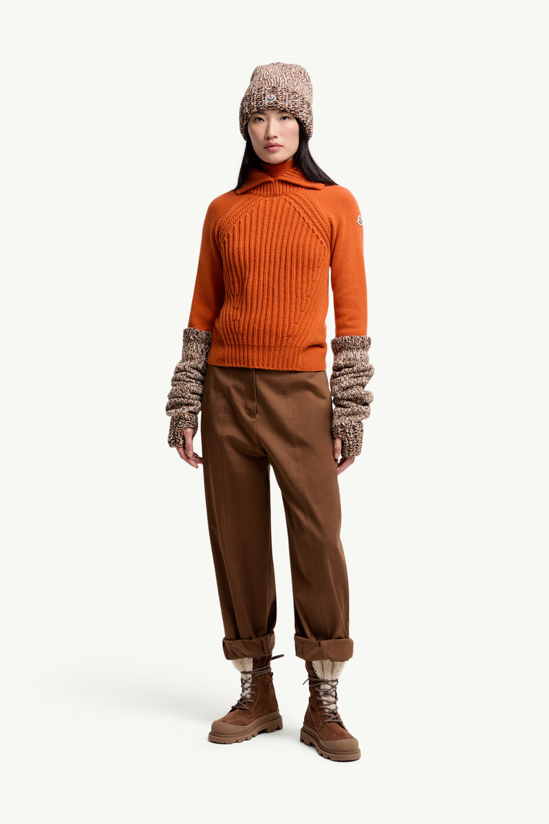 Moncler Wool & Cashmere High Collar Sweater outlook