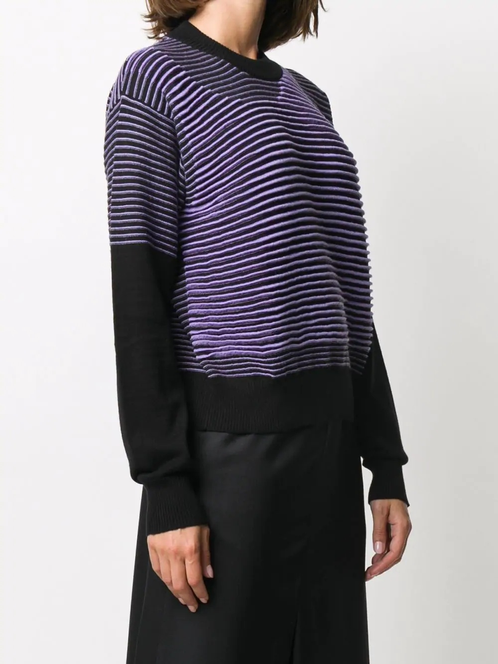 asymmetric knitted jumper - 3