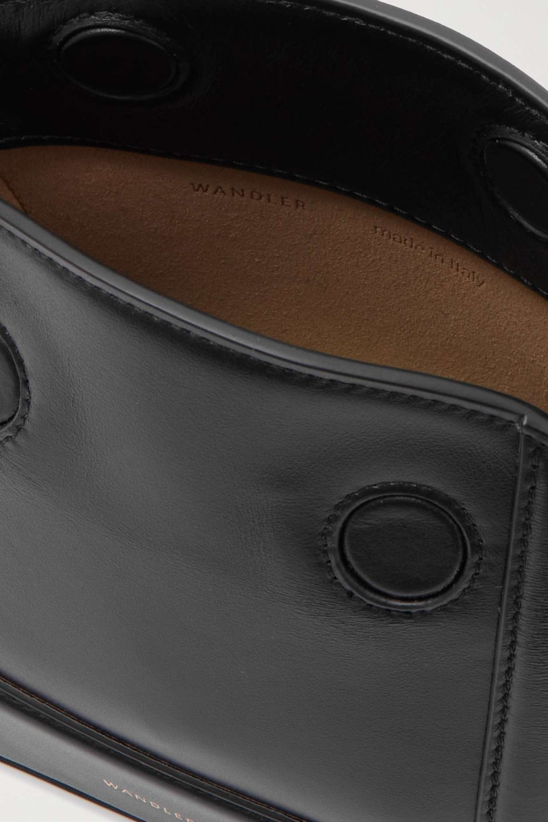 + NET SUSTAIN Penelope micro leather shoulder bag 5