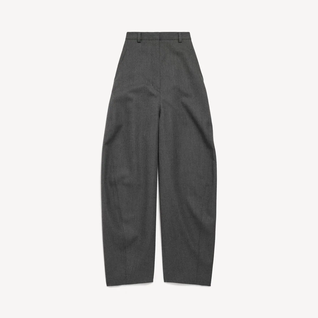 Women's High Waist Barrel Pants in Dark Grey - 1